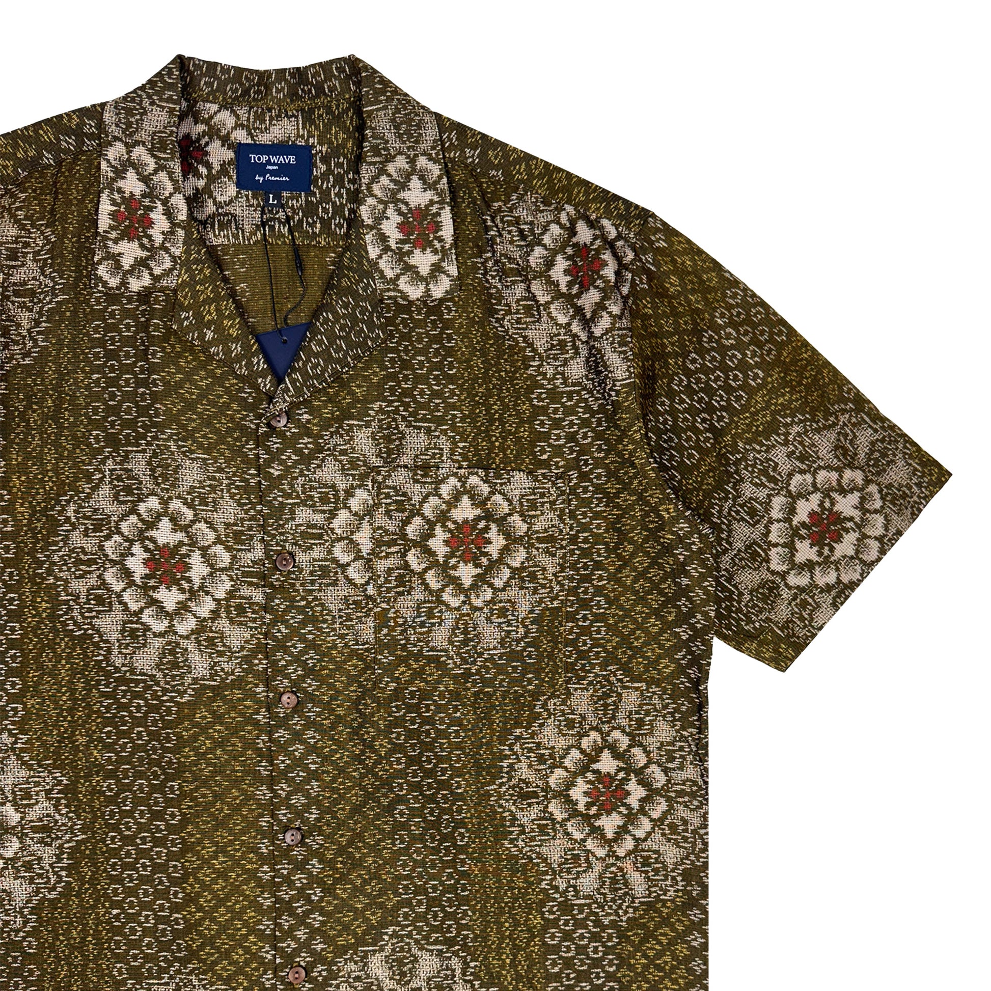 着物アロハシャツ メンズ L AHVN-L405-4