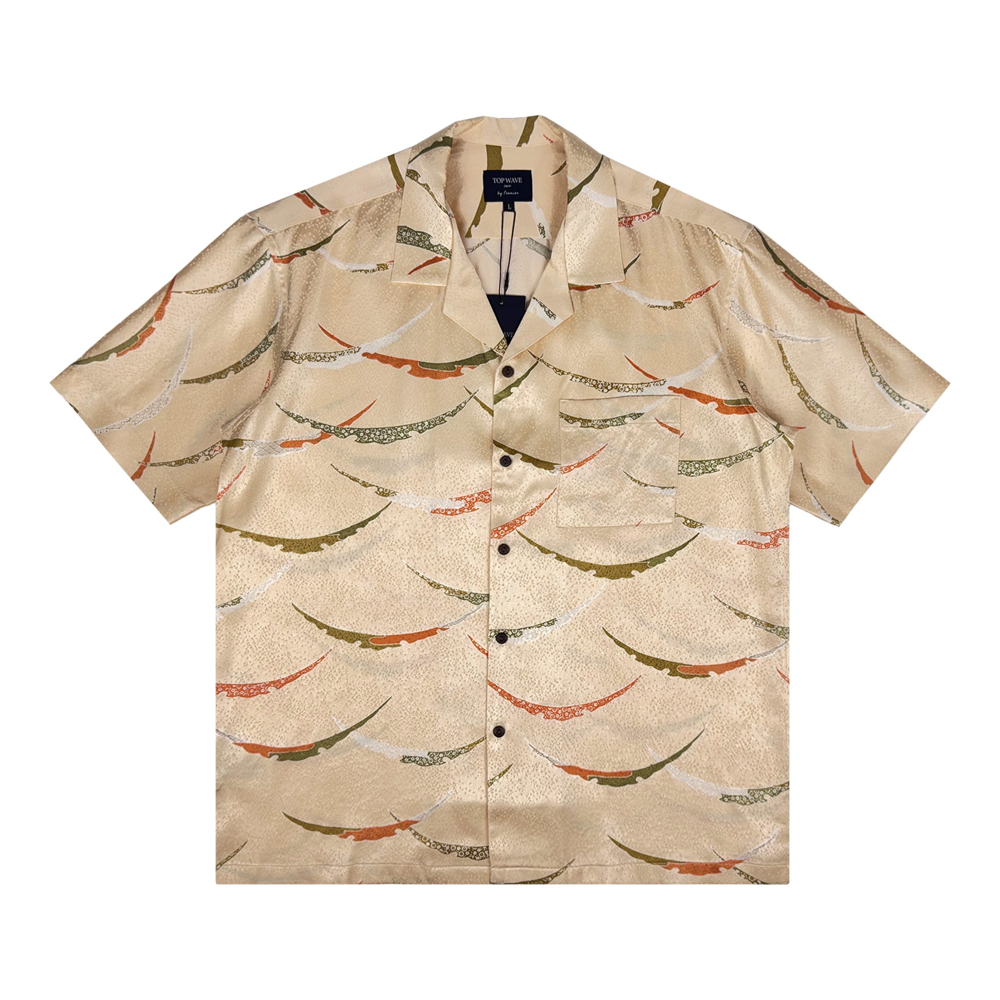 着物アロハシャツ メンズ L AHVN-L408-1