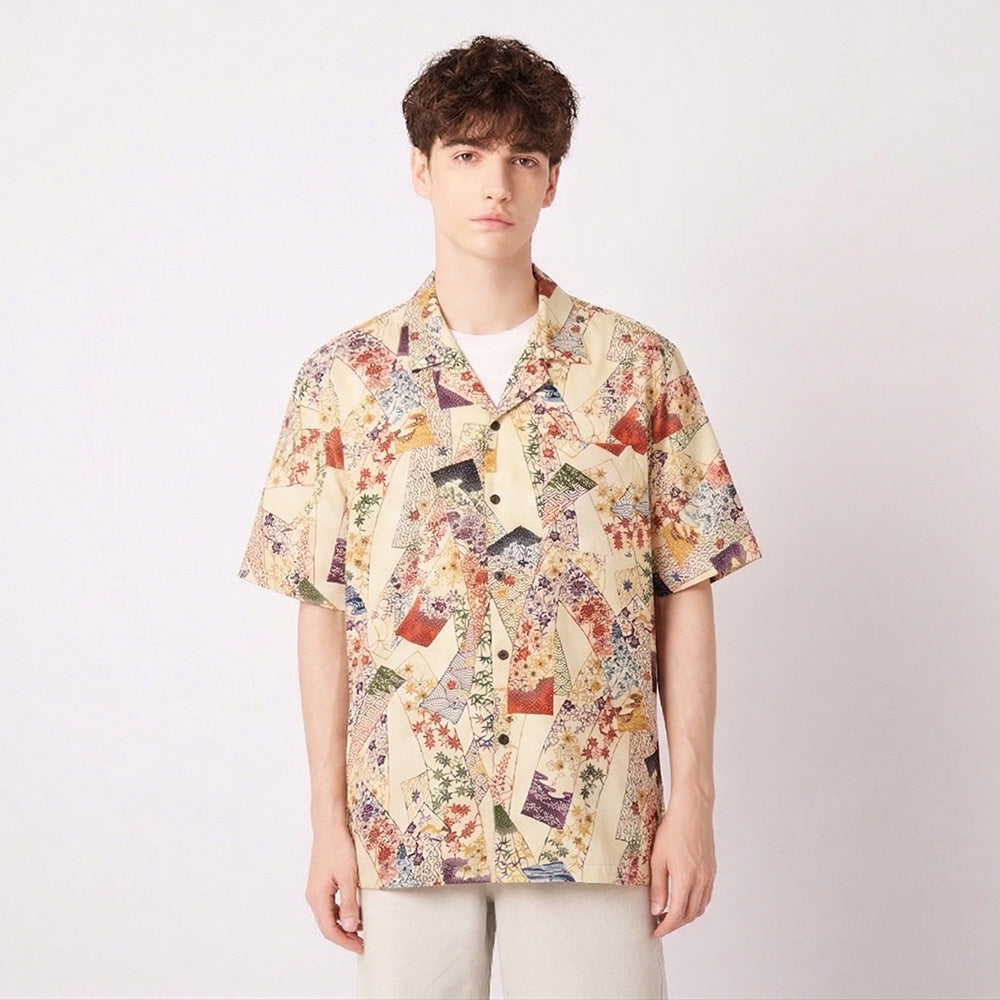 着物アロハシャツ メンズ L AHVN-L409-6