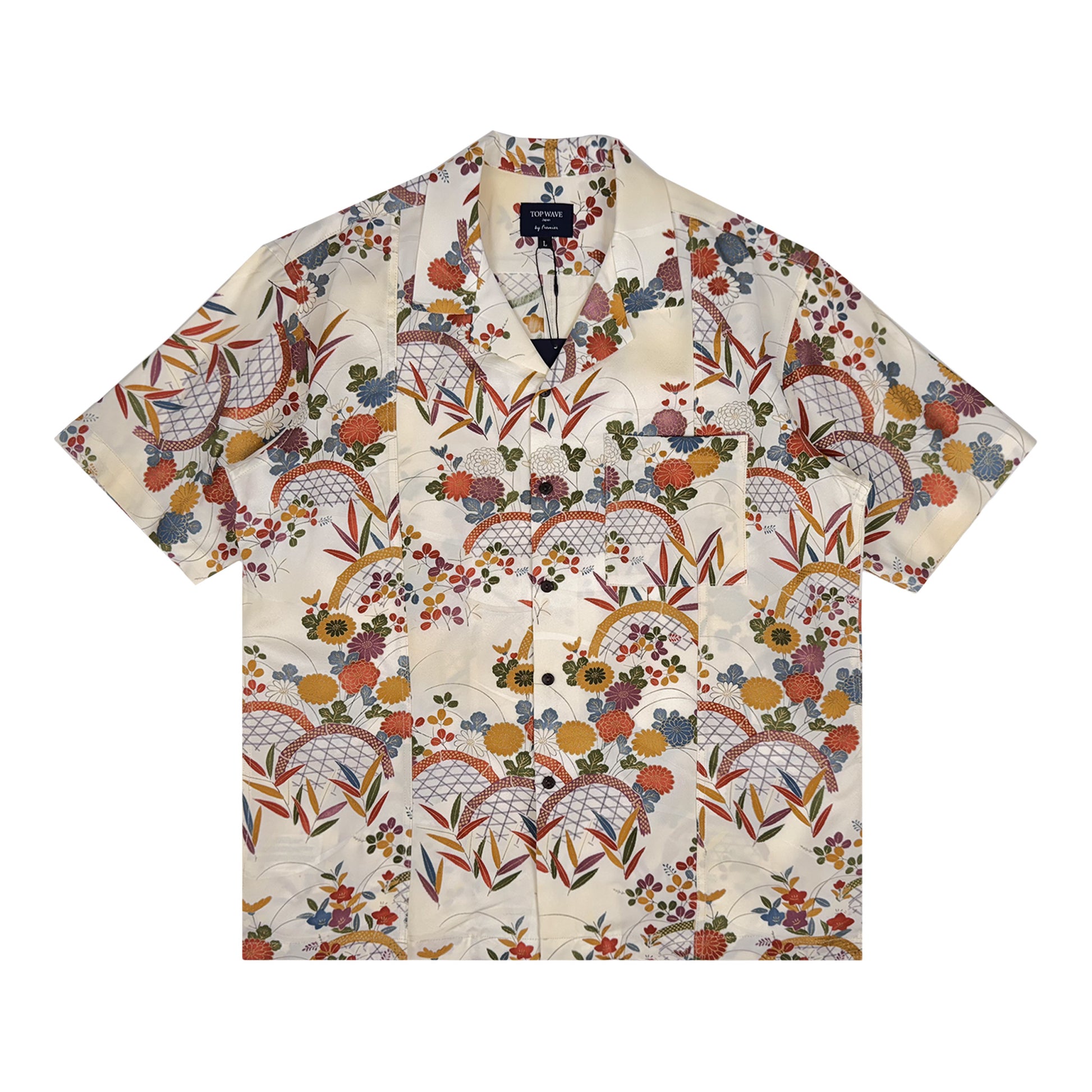 着物アロハシャツ メンズ L AHVN-L410-1