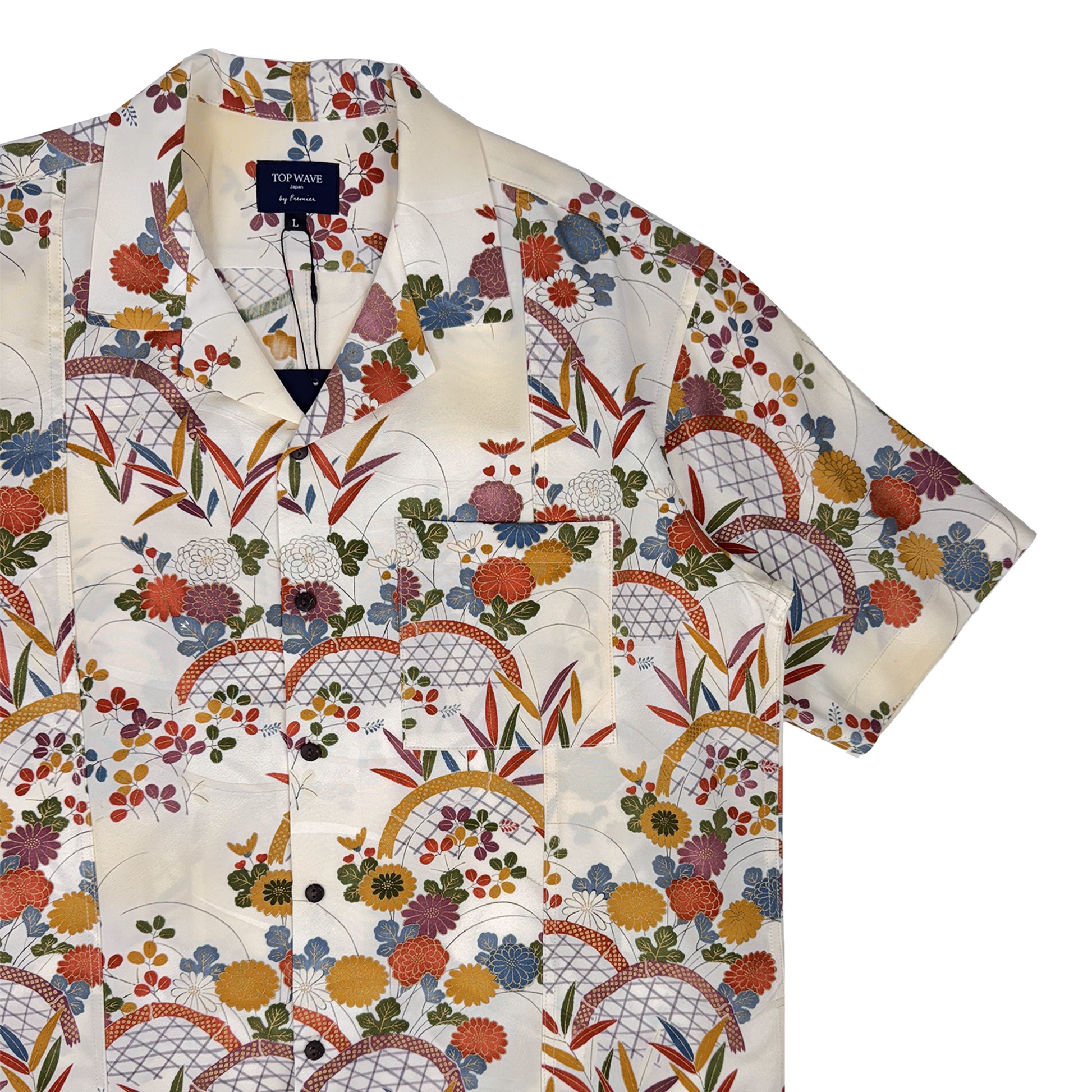 着物アロハシャツ メンズ L AHVN-L410-4