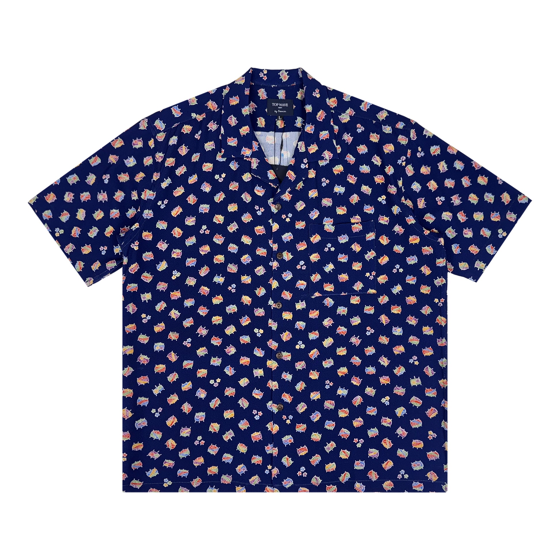 着物アロハシャツ メンズ L AHVN-L414-1