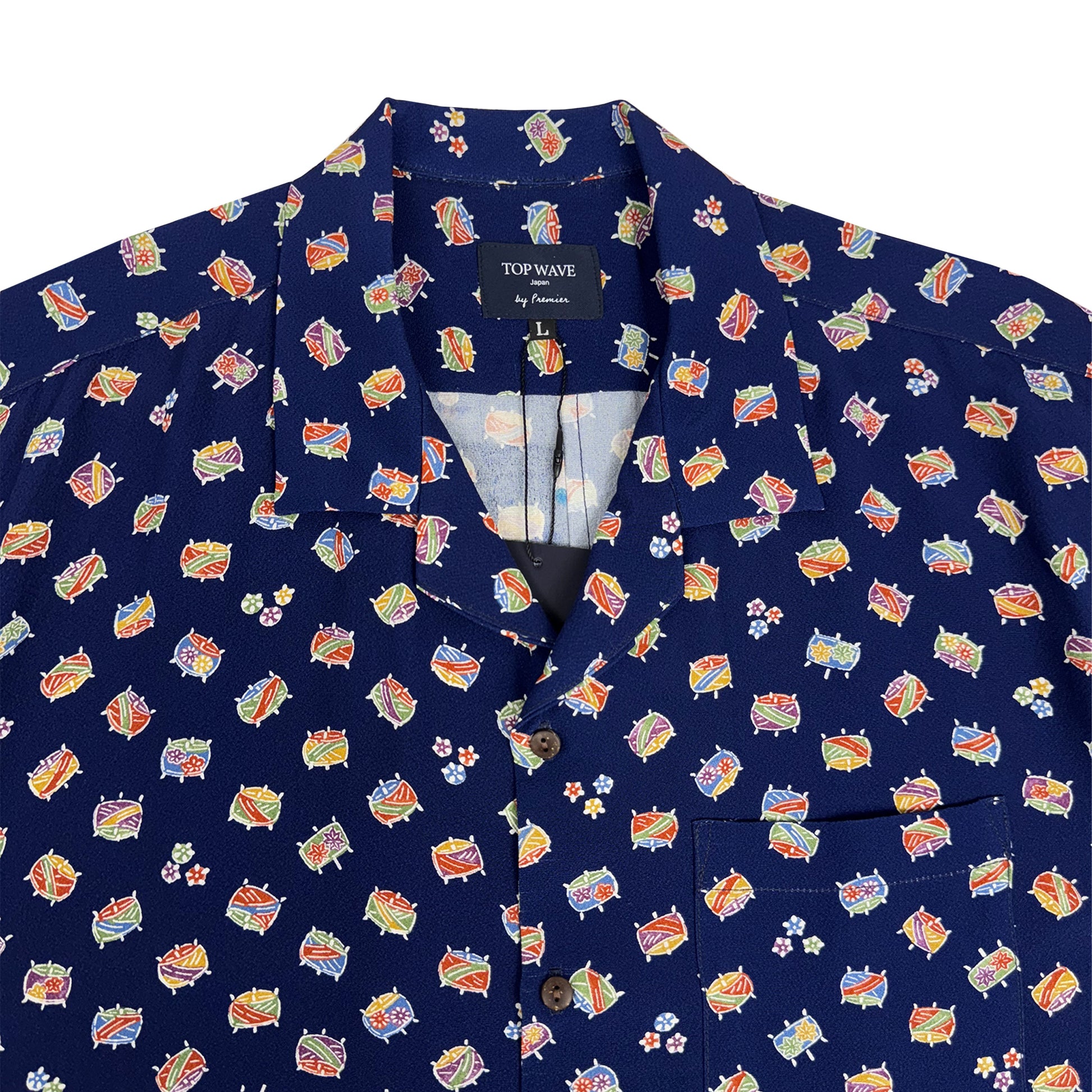 着物アロハシャツ メンズ L AHVN-L414-3