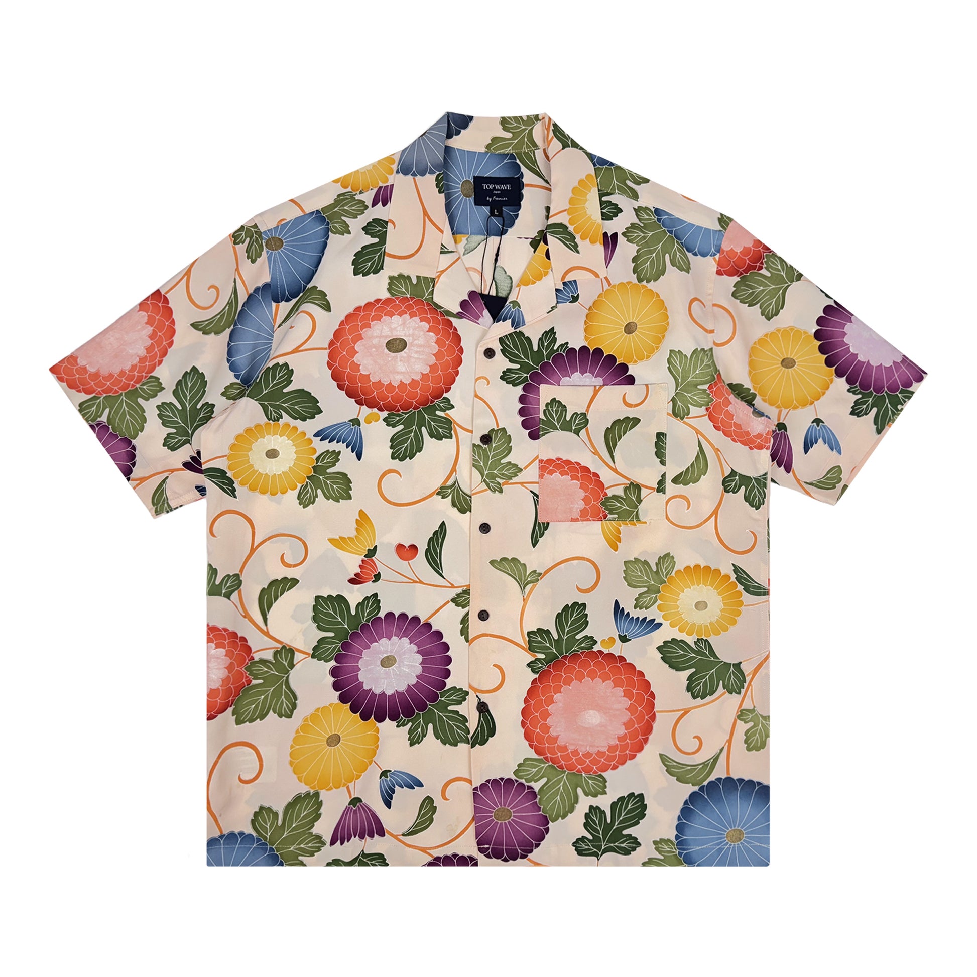 着物アロハシャツ メンズ L AHVN-L419-1