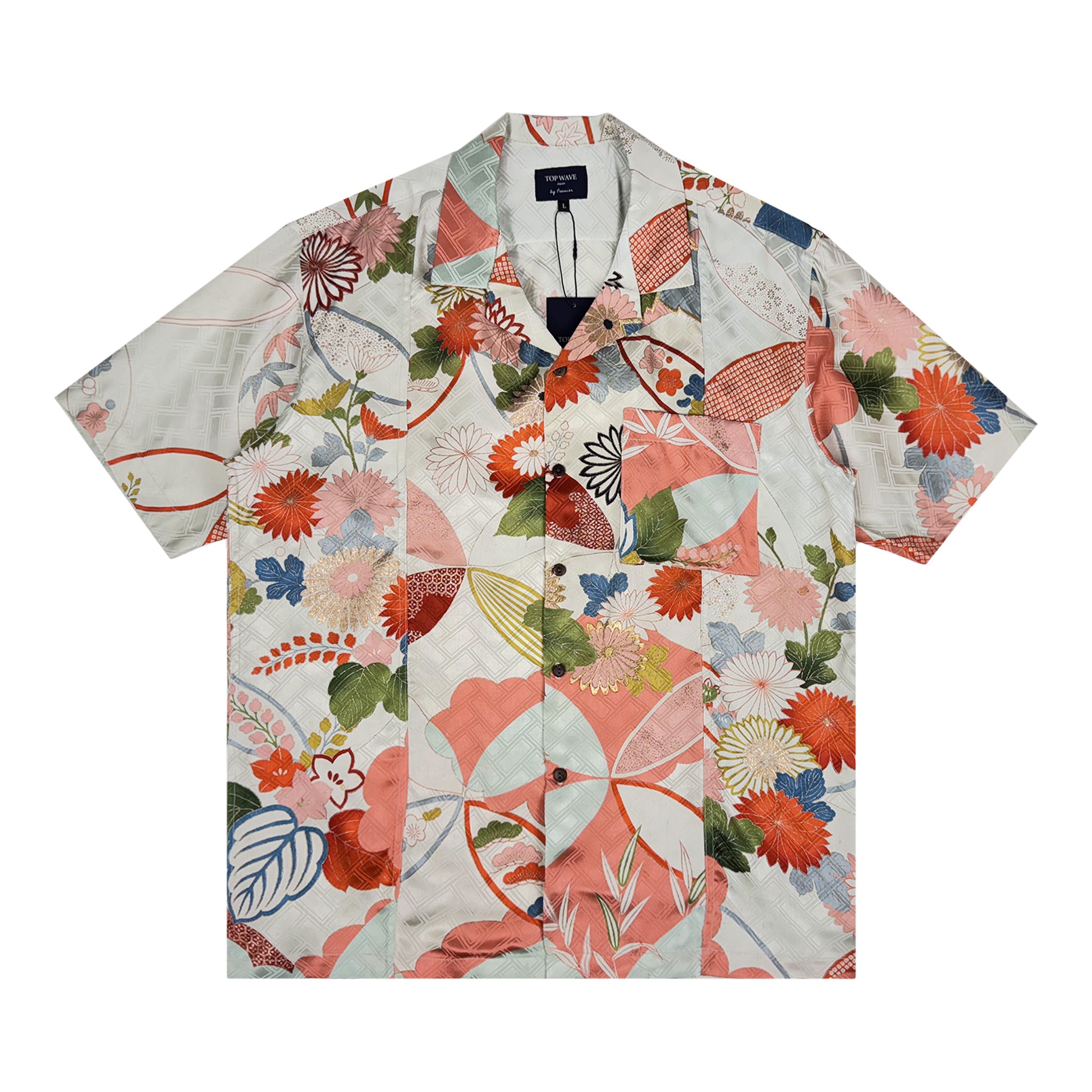 着物アロハシャツ メンズ L AHVN-L420-1