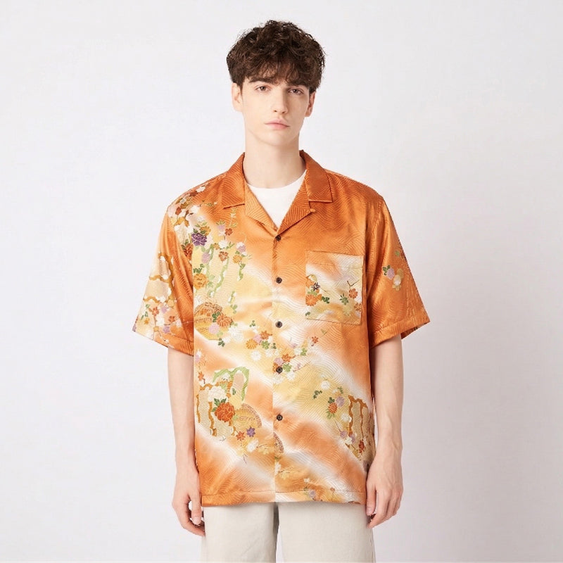 着物アロハシャツ メンズ L AHVN-L421-zoom-