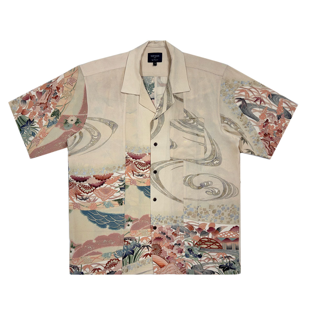 着物アロハシャツ メンズ L AHVN-L46