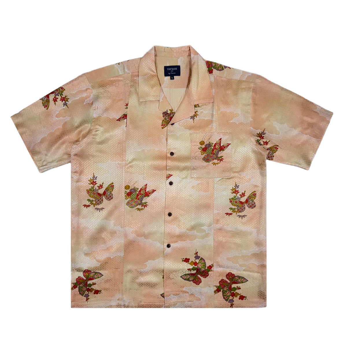 着物アロハシャツ メンズ L AHVN-L66-1