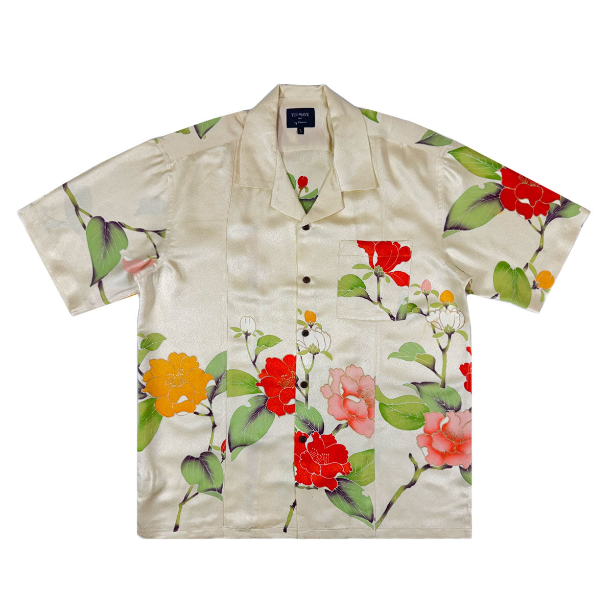 着物アロハシャツ メンズ L AHVN-L79