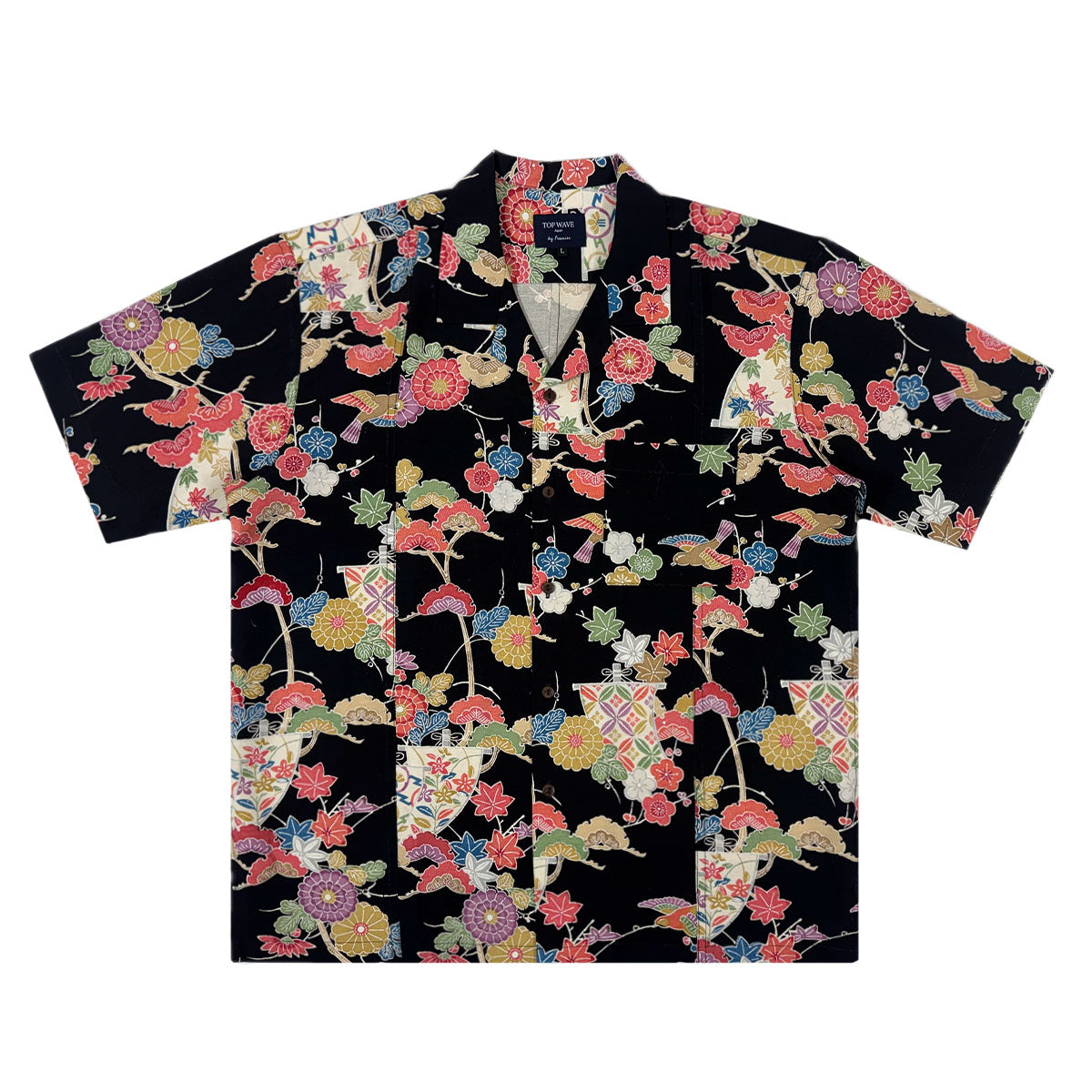 着物アロハシャツ メンズ L AHVN-L98-1