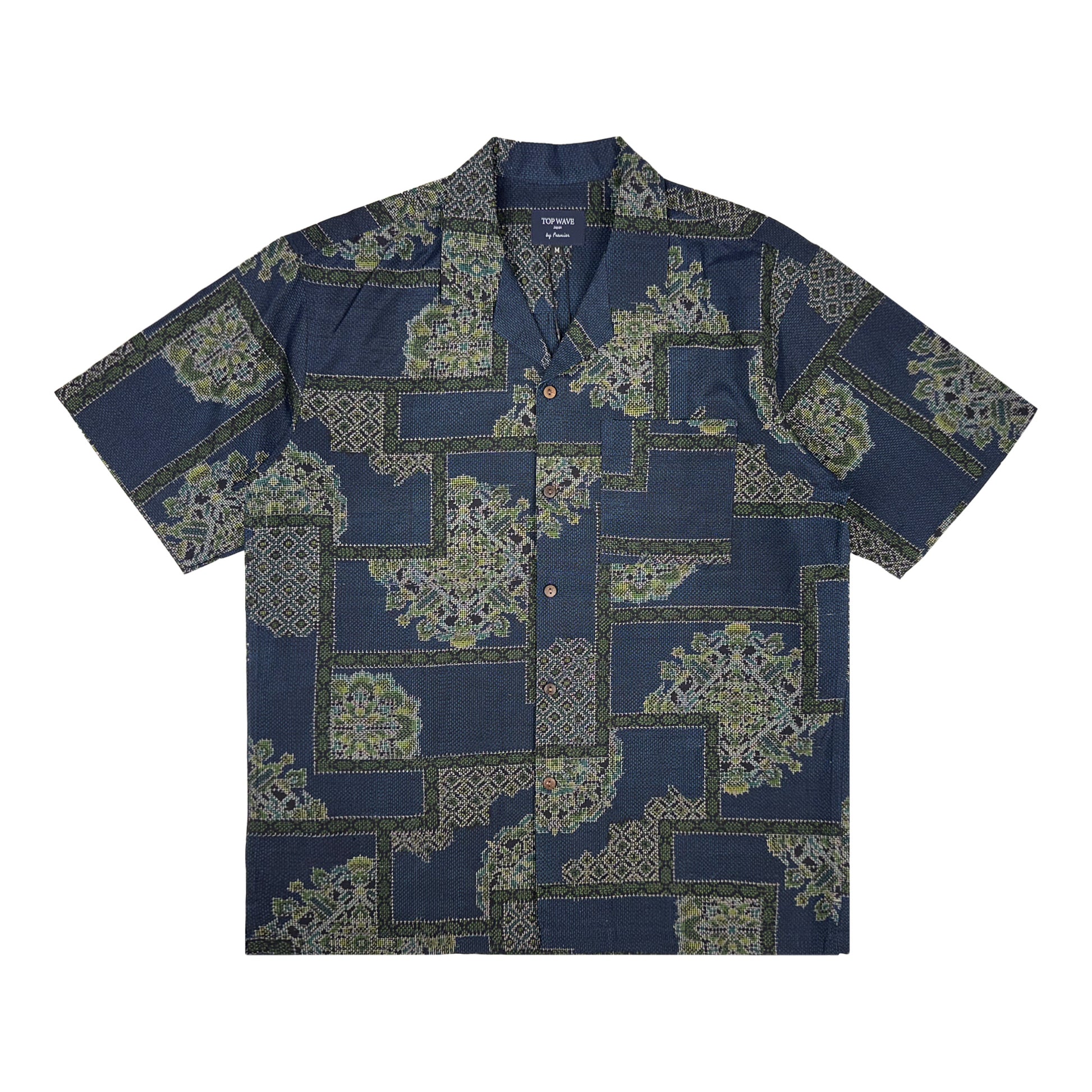 Camisa hawaiana kimono talla M [AHVN-M04]-1