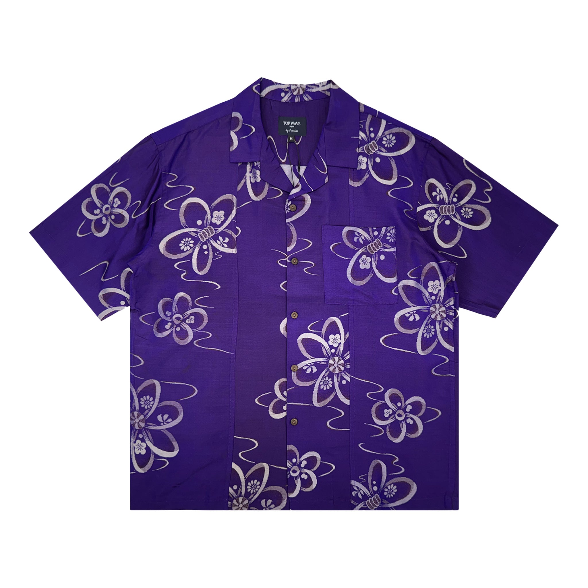 Camisa hawaiana kimono talla M [AHVN-M161]-zoom-1