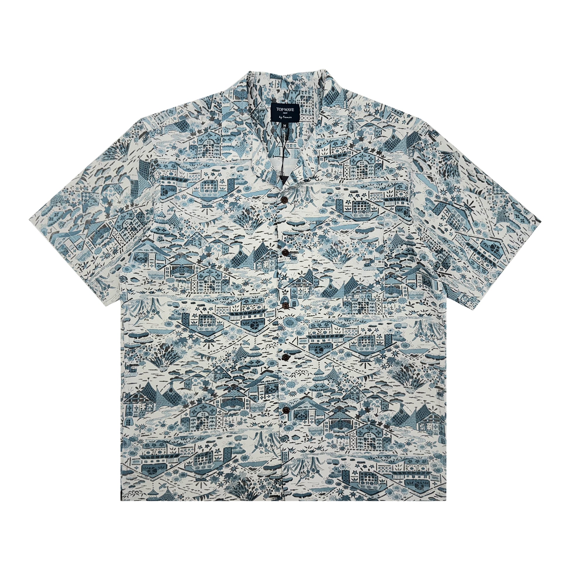 Camisa Hawaiana de Kimono Talla M [AHVN-M162]-1