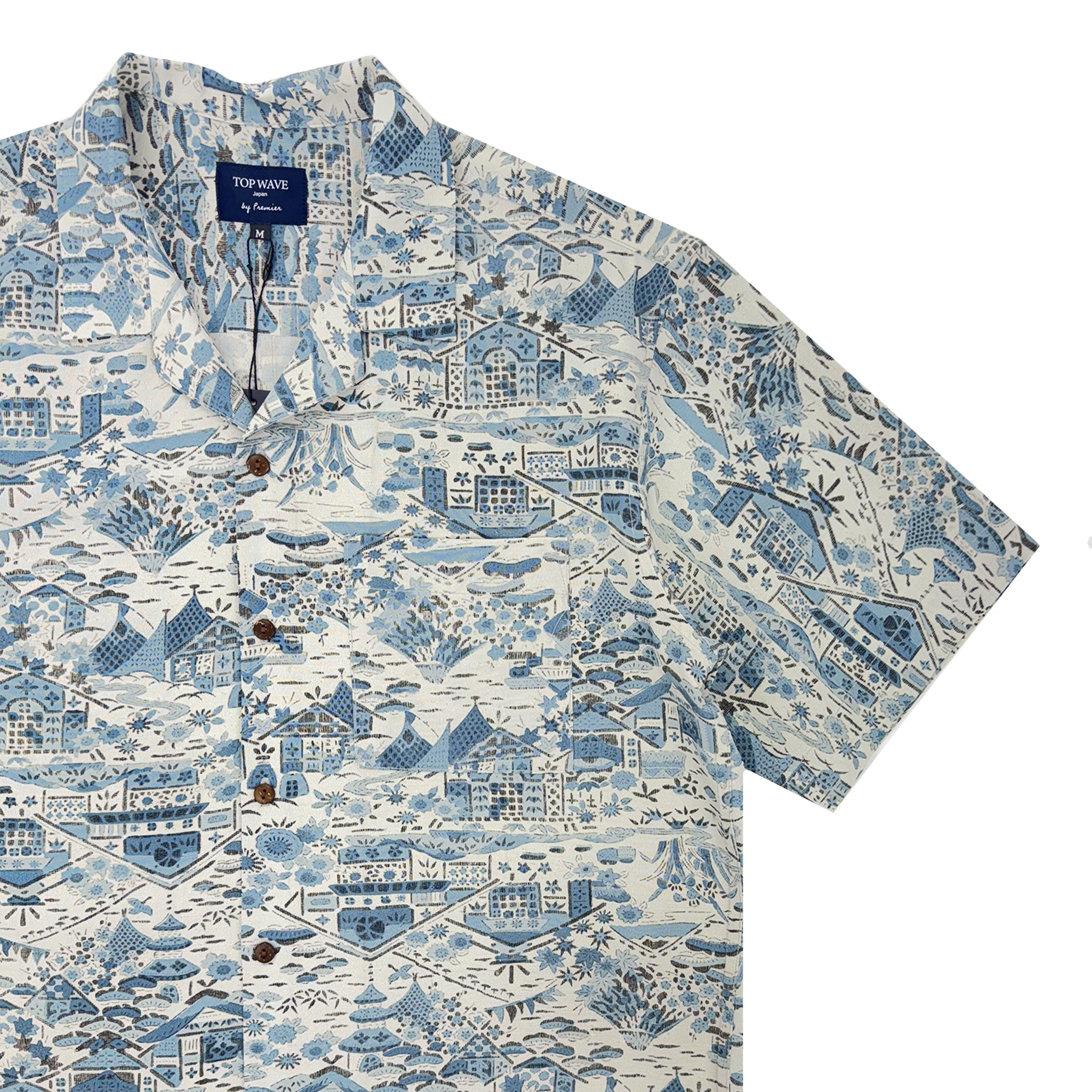 Camisa Hawaiana de Kimono Talla M [AHVN-M162]-zoom-4