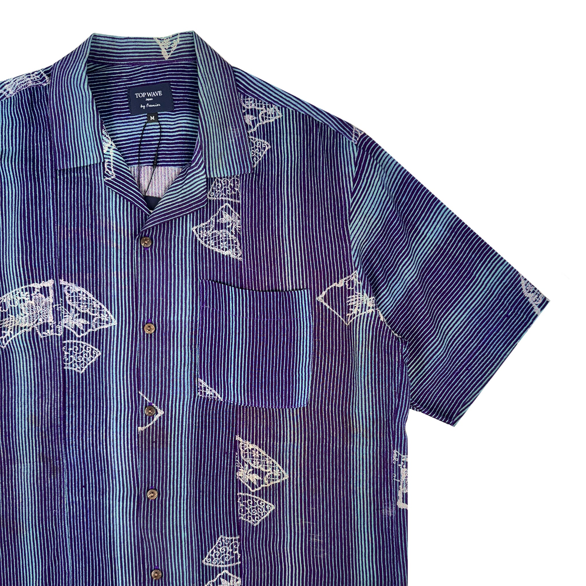 Camisa hawaiana kimono talla M [AHVN-M166]-zoom-4