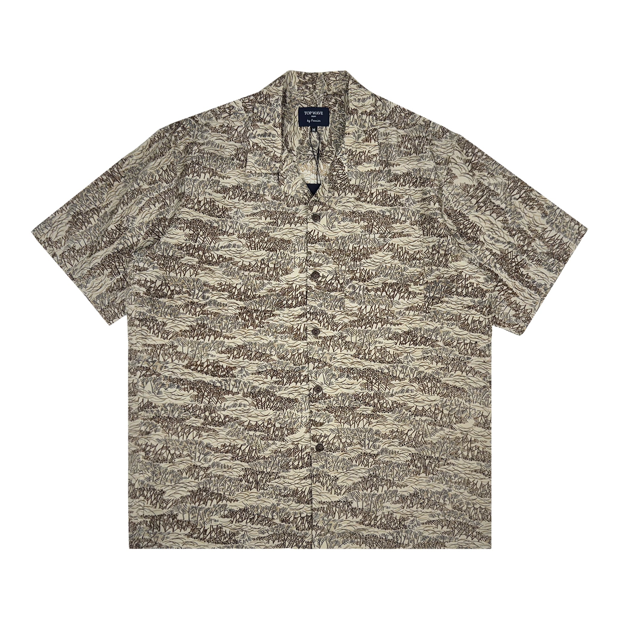 Camisa hawaiana kimono talla M [AHVN-M167]-zoom-1