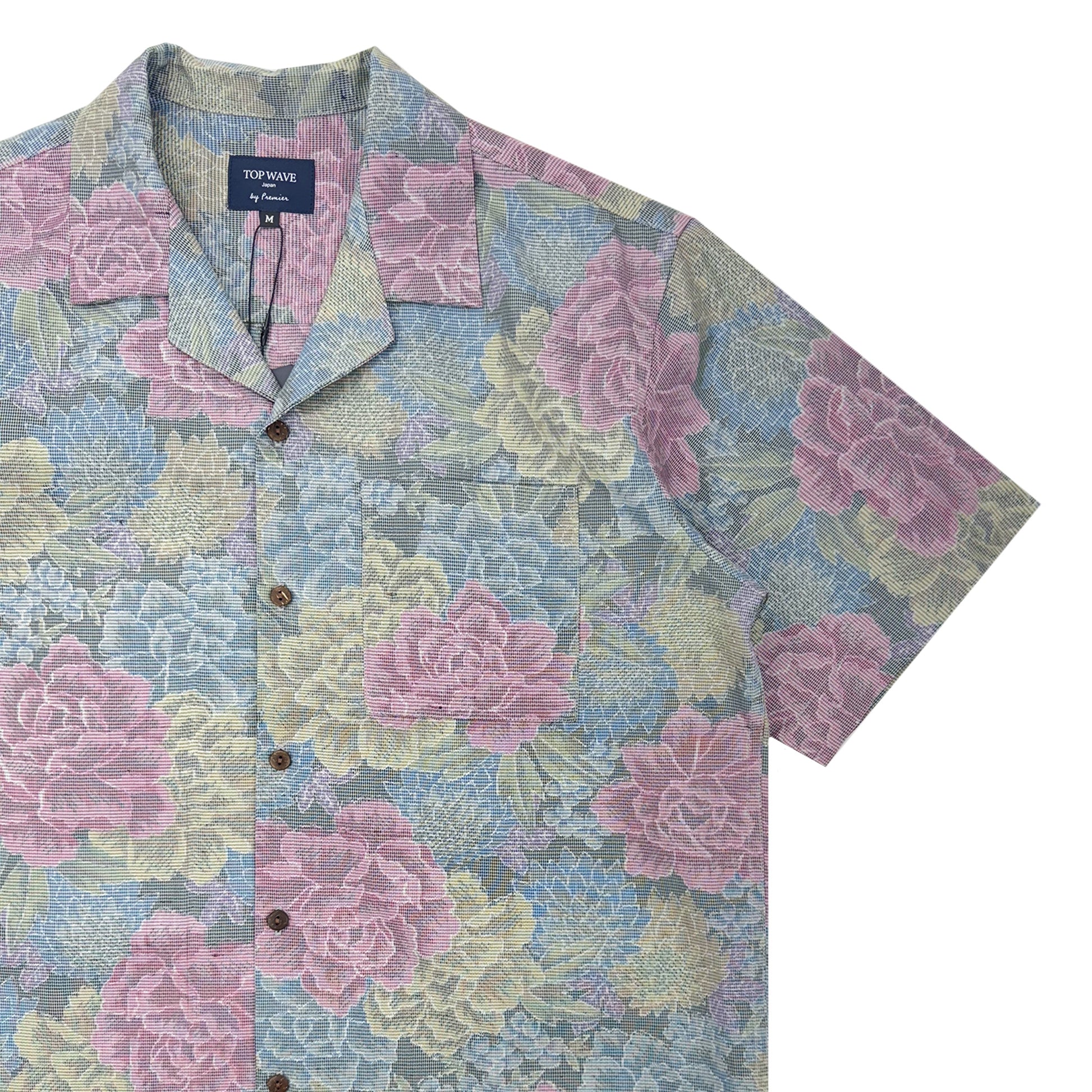 Camisa hawaiana kimono talla M [AHVN-M171]-4