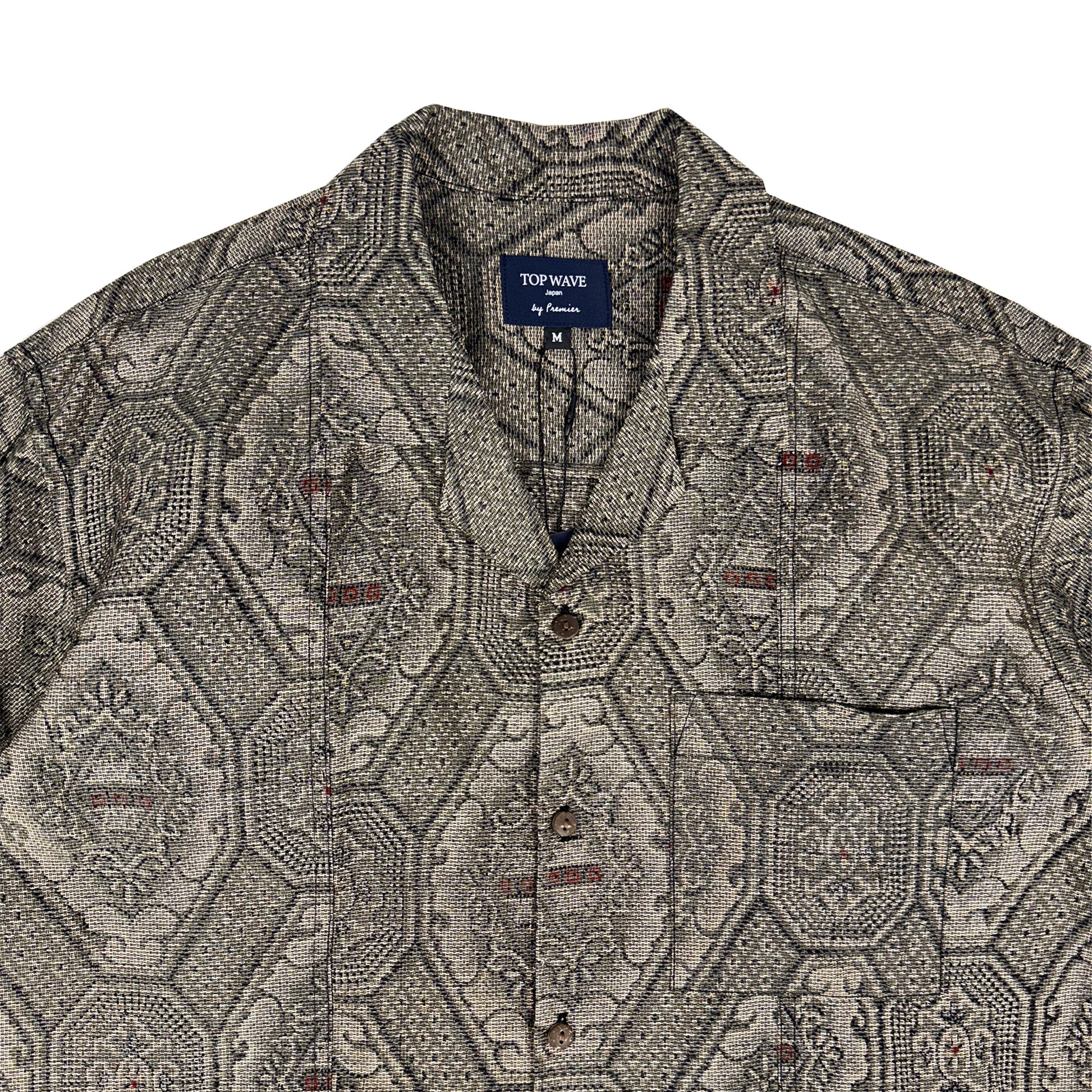 Camisa hawaiana kimono talla M [AHVN-M176]-3