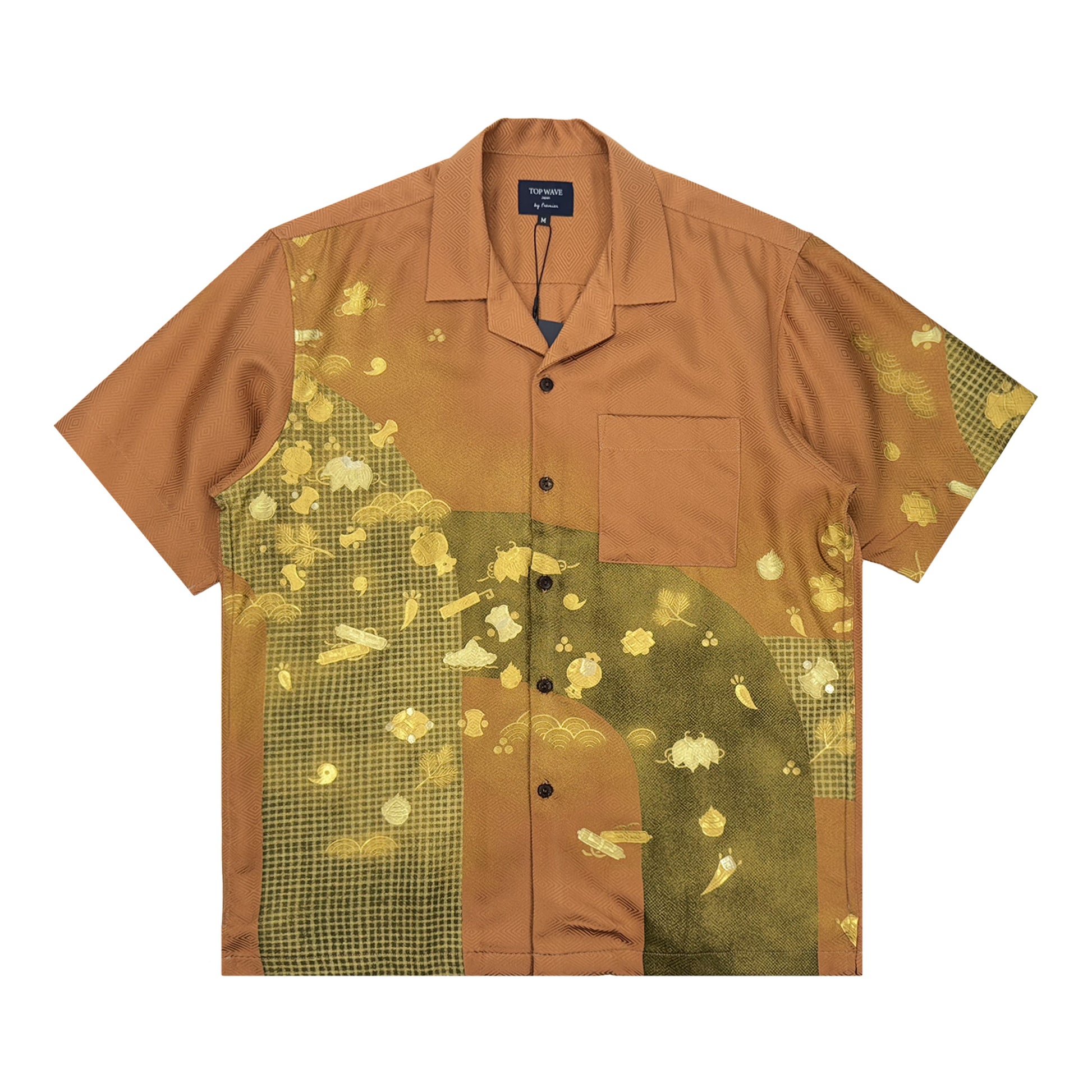 Camisa hawaiana kimono talla M [AHVN-M195]-1