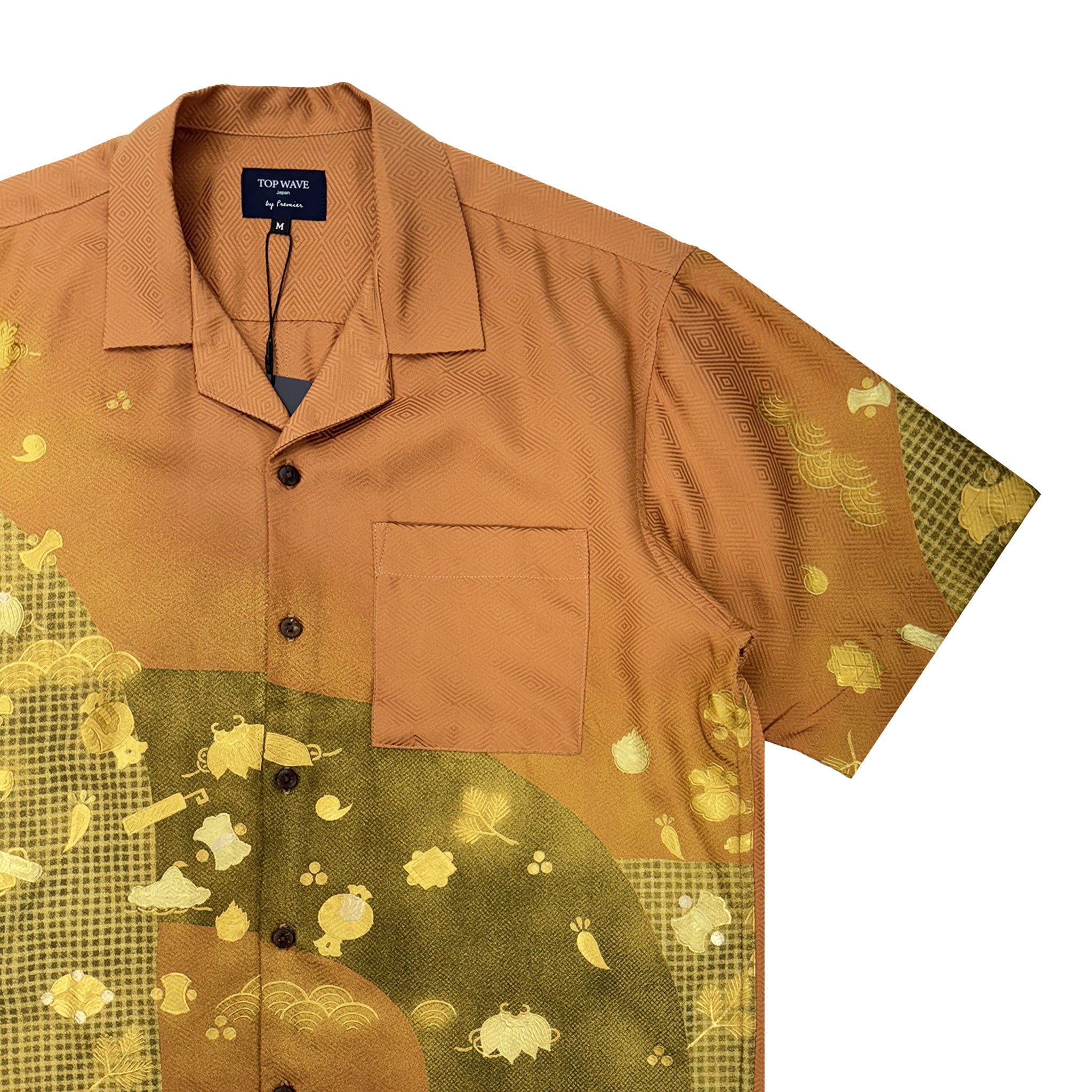 Camisa hawaiana kimono talla M [AHVN-M195]-zoom-4
