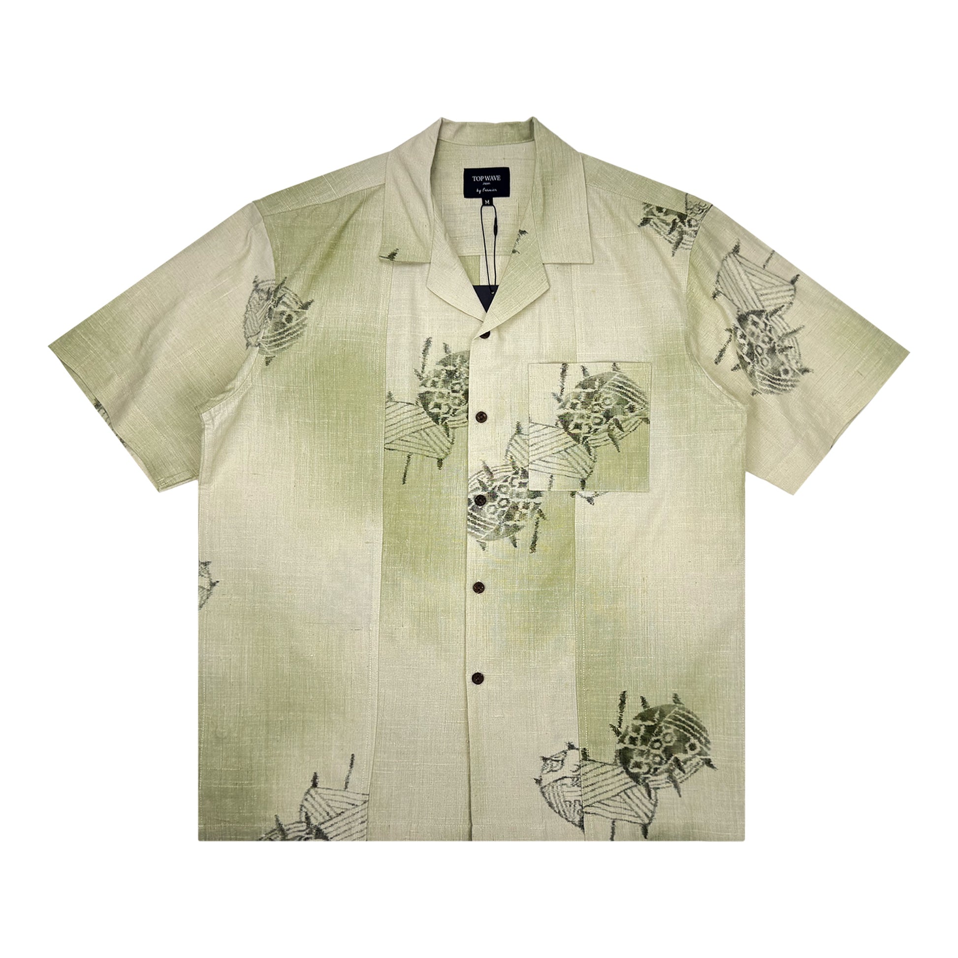 Camisa hawaiana kimono talla M [AHVN-M29]-1