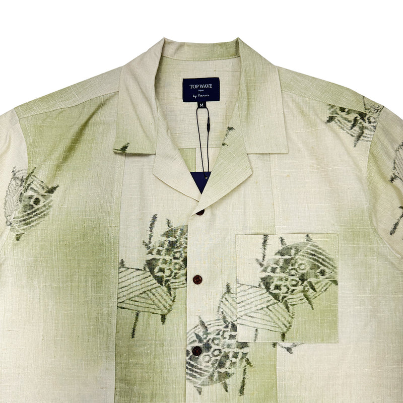 Camisa hawaiana kimono talla M [AHVN-M29]-zoom-