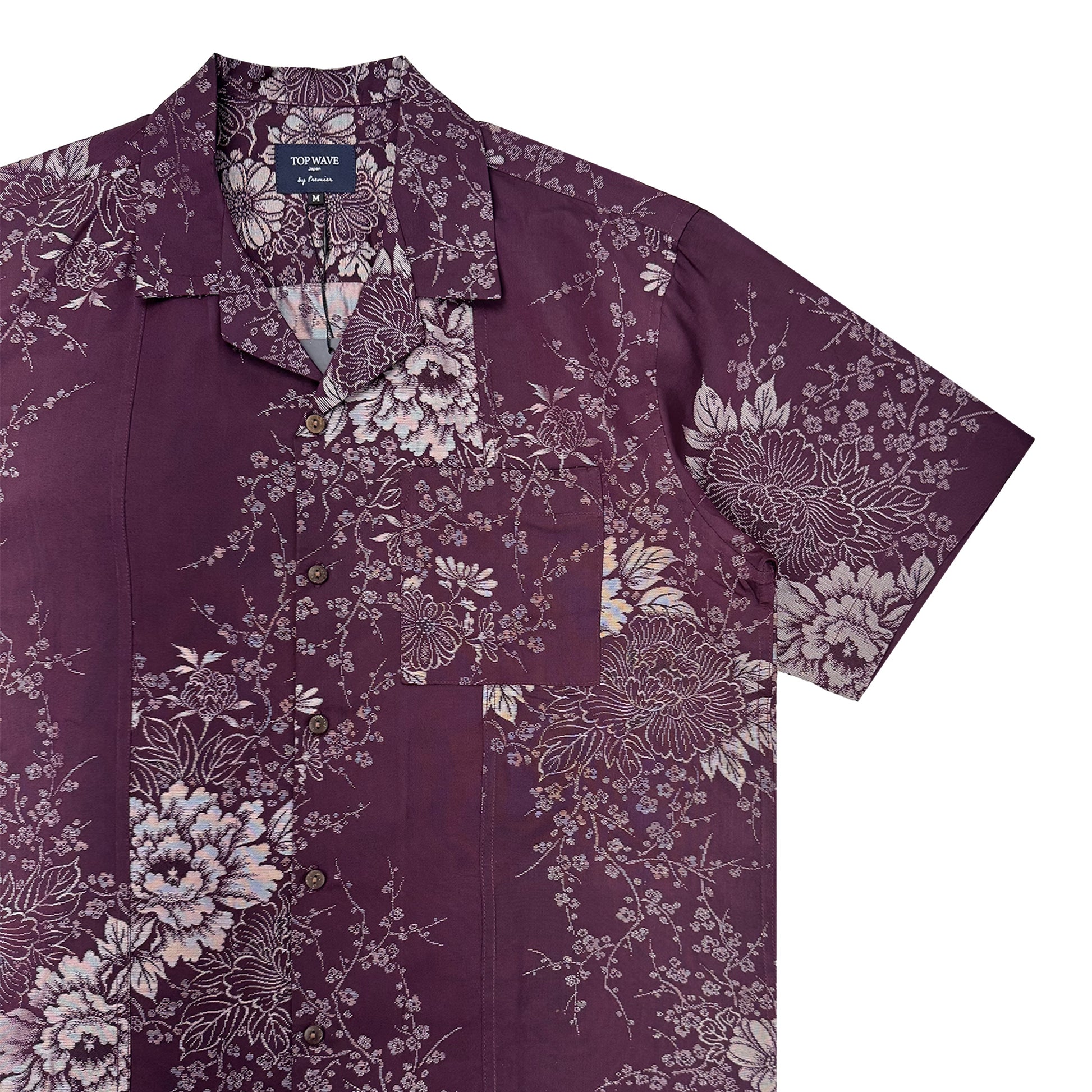 Kimono Aloha Shirt M size [AHVN-M30]-4