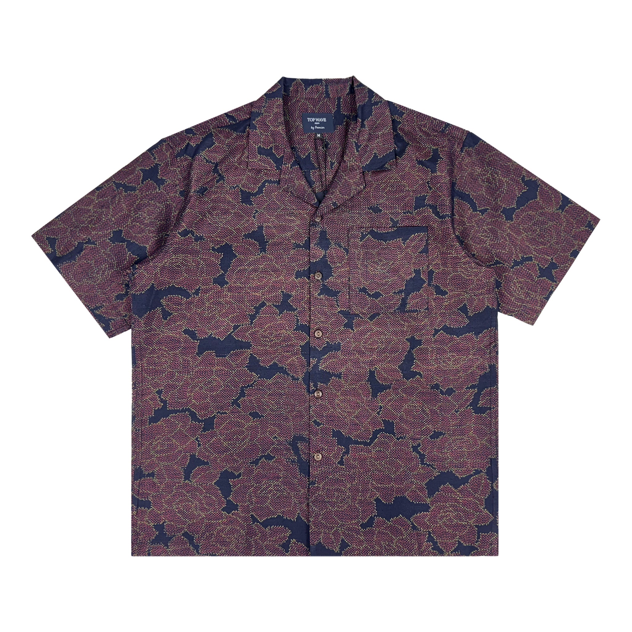 Camisa Aloha de Kimono Talla M [AHVN-M31]-zoom-1