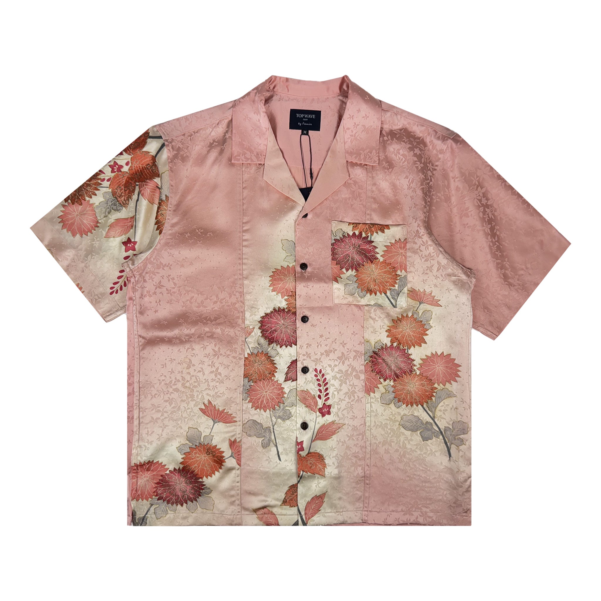 Camisa Aloha kimono Talla M [AHVN-M318]