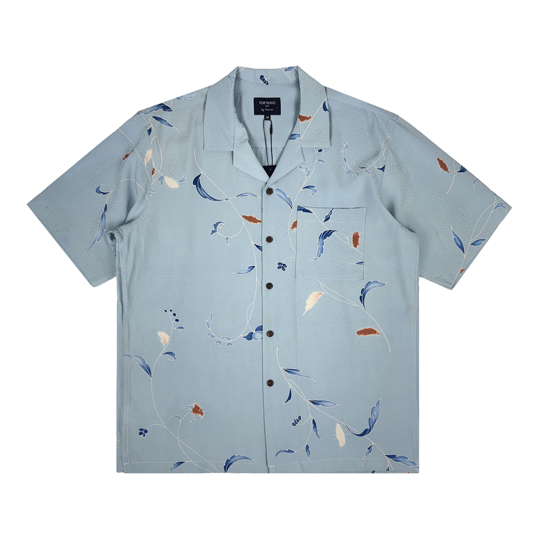 Camisa hawaiana kimono talla M [AHVN-M352]-zoom-1