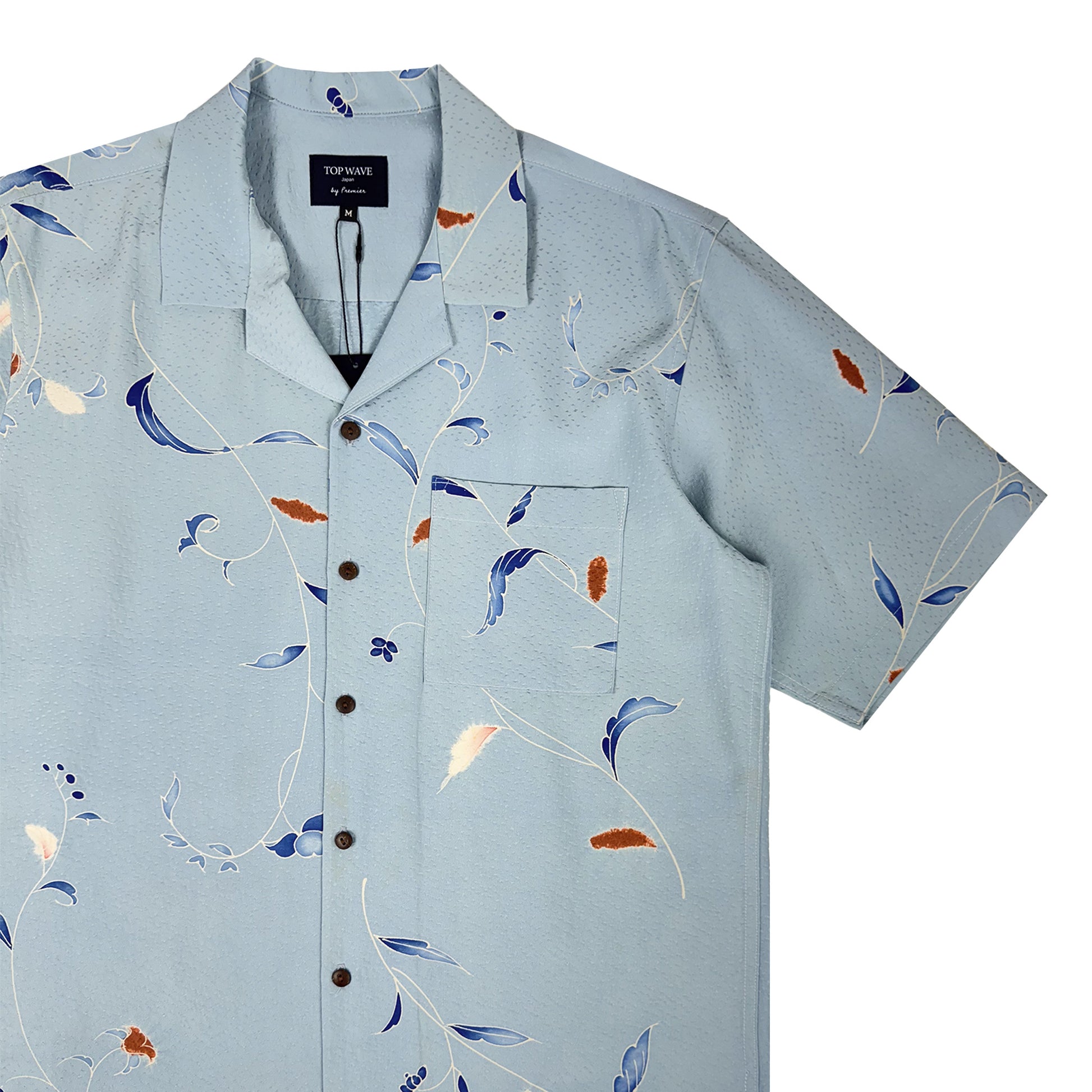 Camisa hawaiana kimono talla M [AHVN-M352]-4