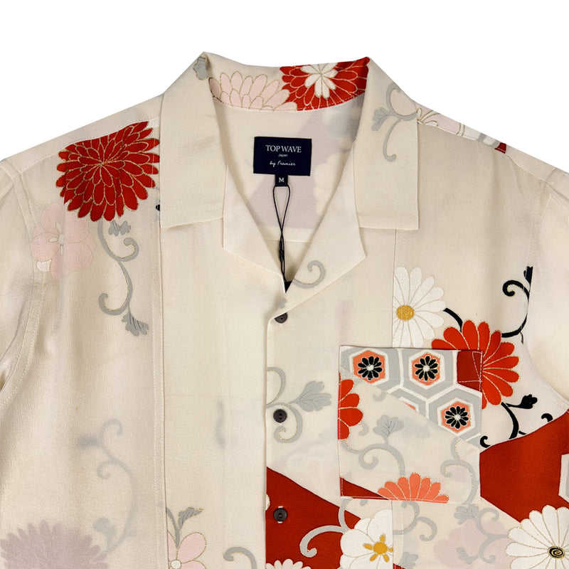 Camisa hawaiana de kimono, talla M [AHVN-M355]-zoom-