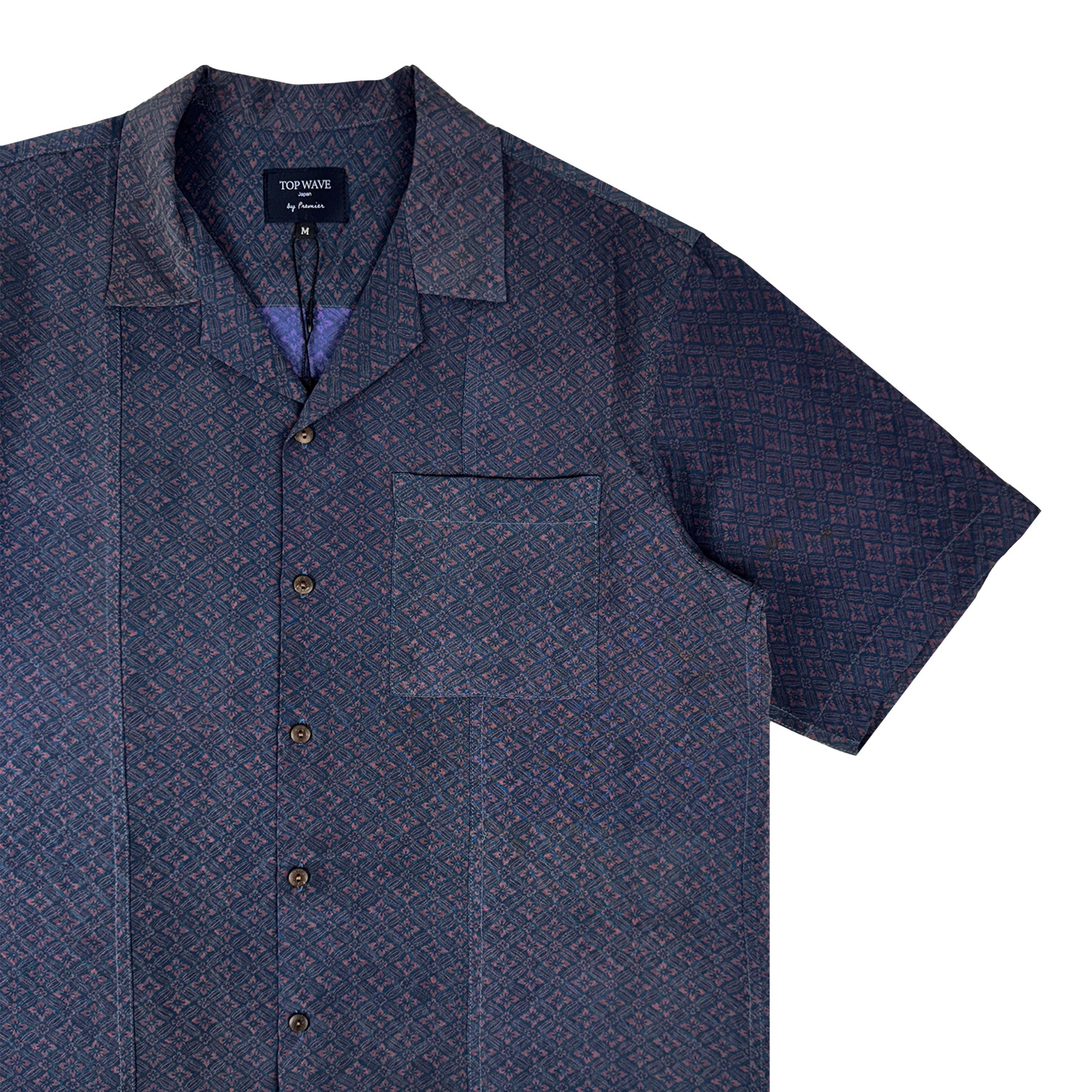 Camisa hawaiana kimono talla M [AHVN-M363]-4