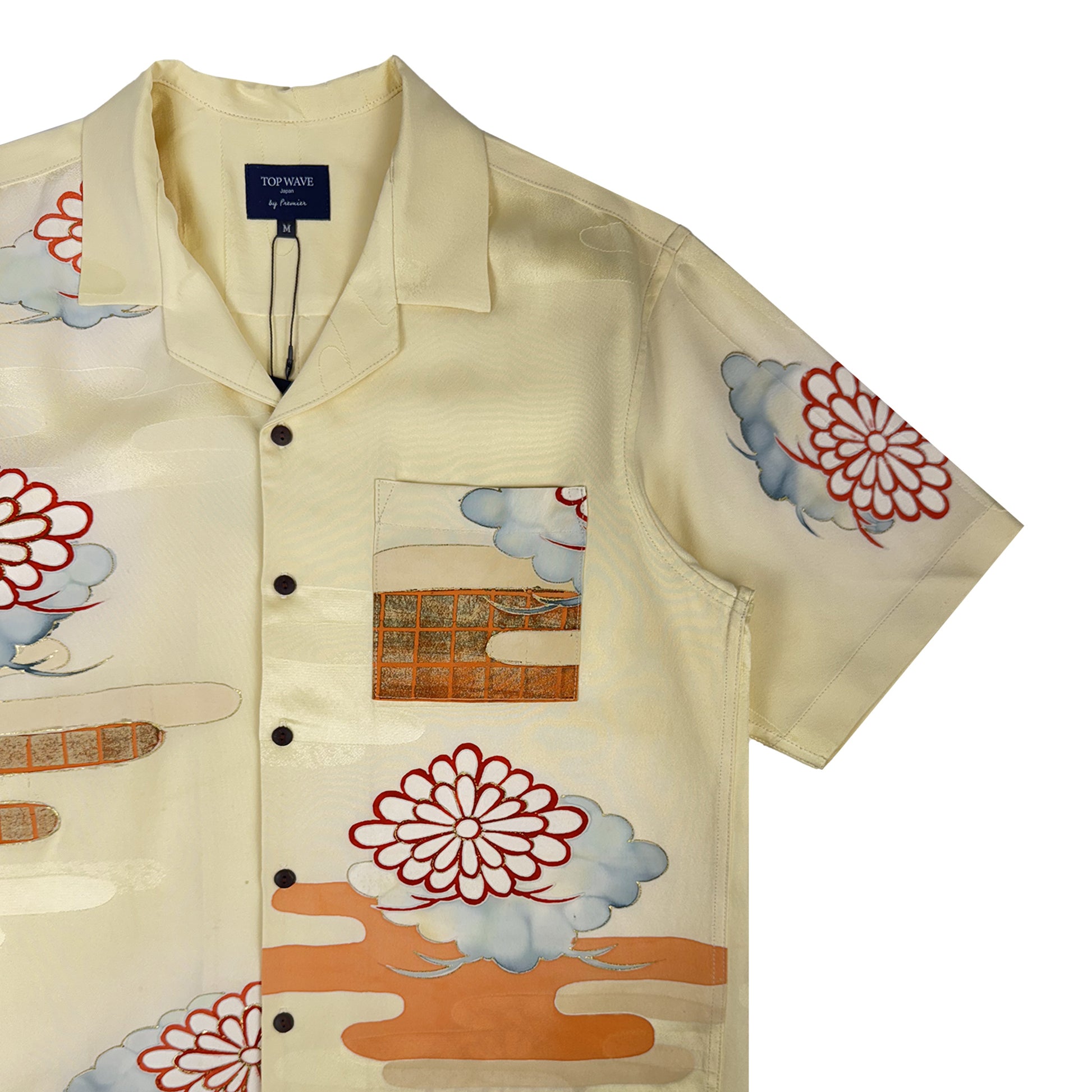 Camisa Aloha de Kimono Talla M [AHVN-M412]-4