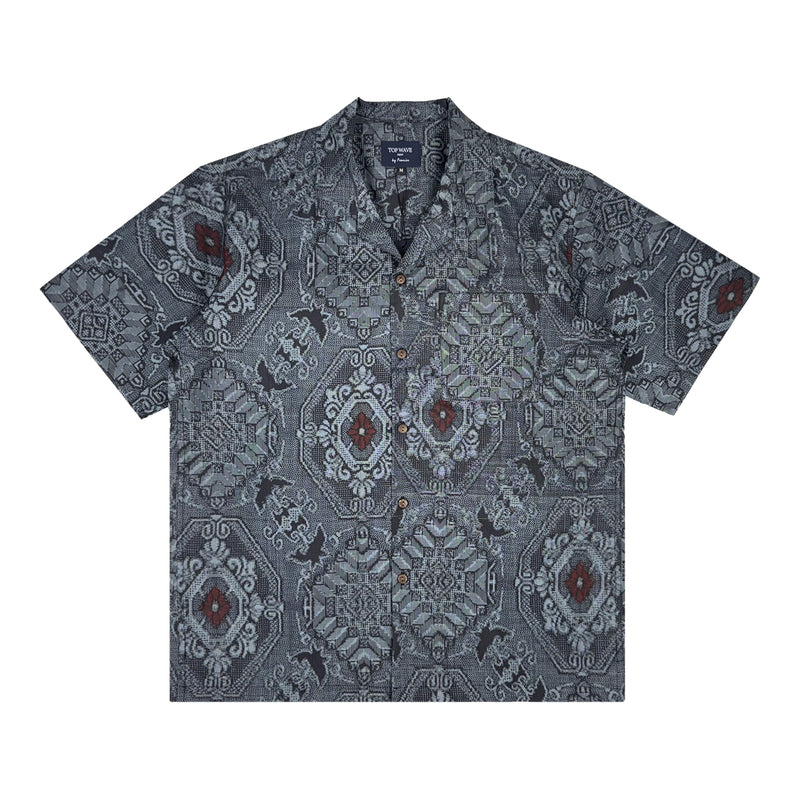 Camisa Aloha de Kimono Talla M [AHVN-M75]-zoom-
