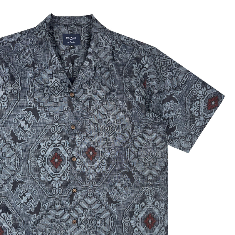 Camisa Aloha de Kimono Talla M [AHVN-M75]-zoom-