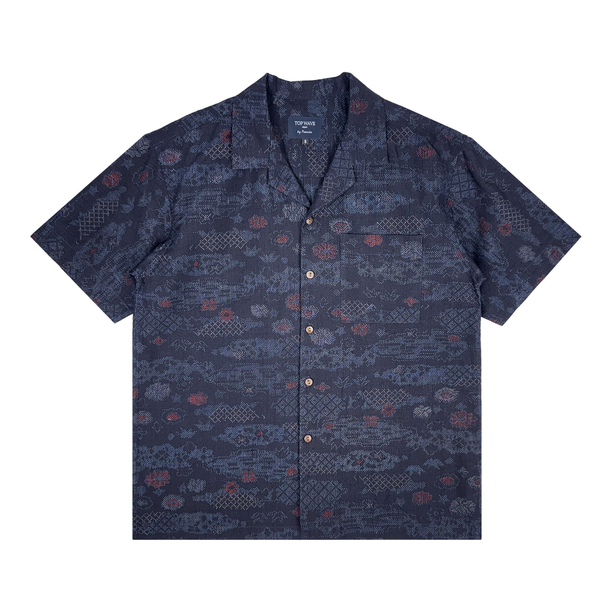 Camisa hawaiana kimono talla S [AHVN-S147]-zoom-1