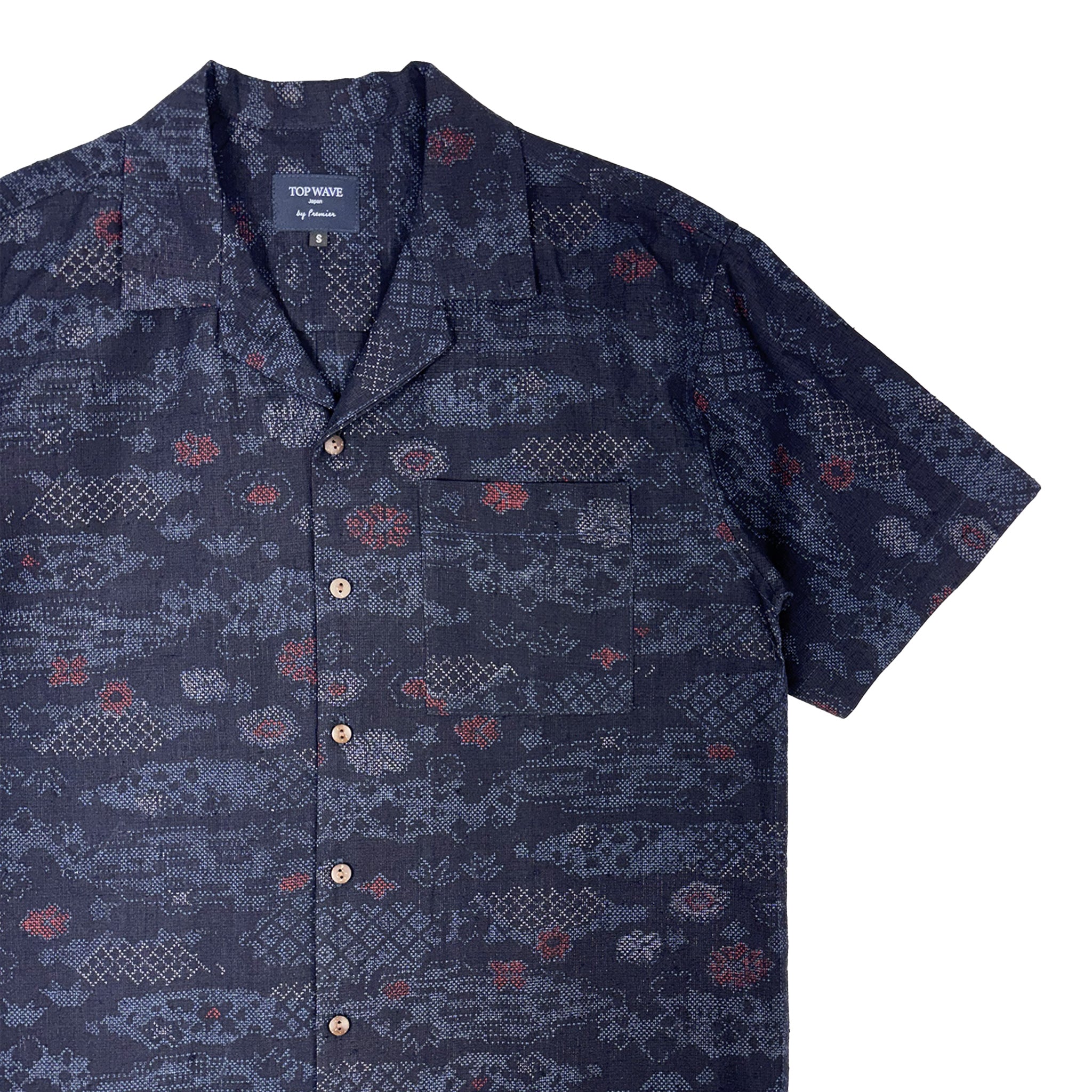 Camisa hawaiana kimono talla S [AHVN-S147]-zoom-4