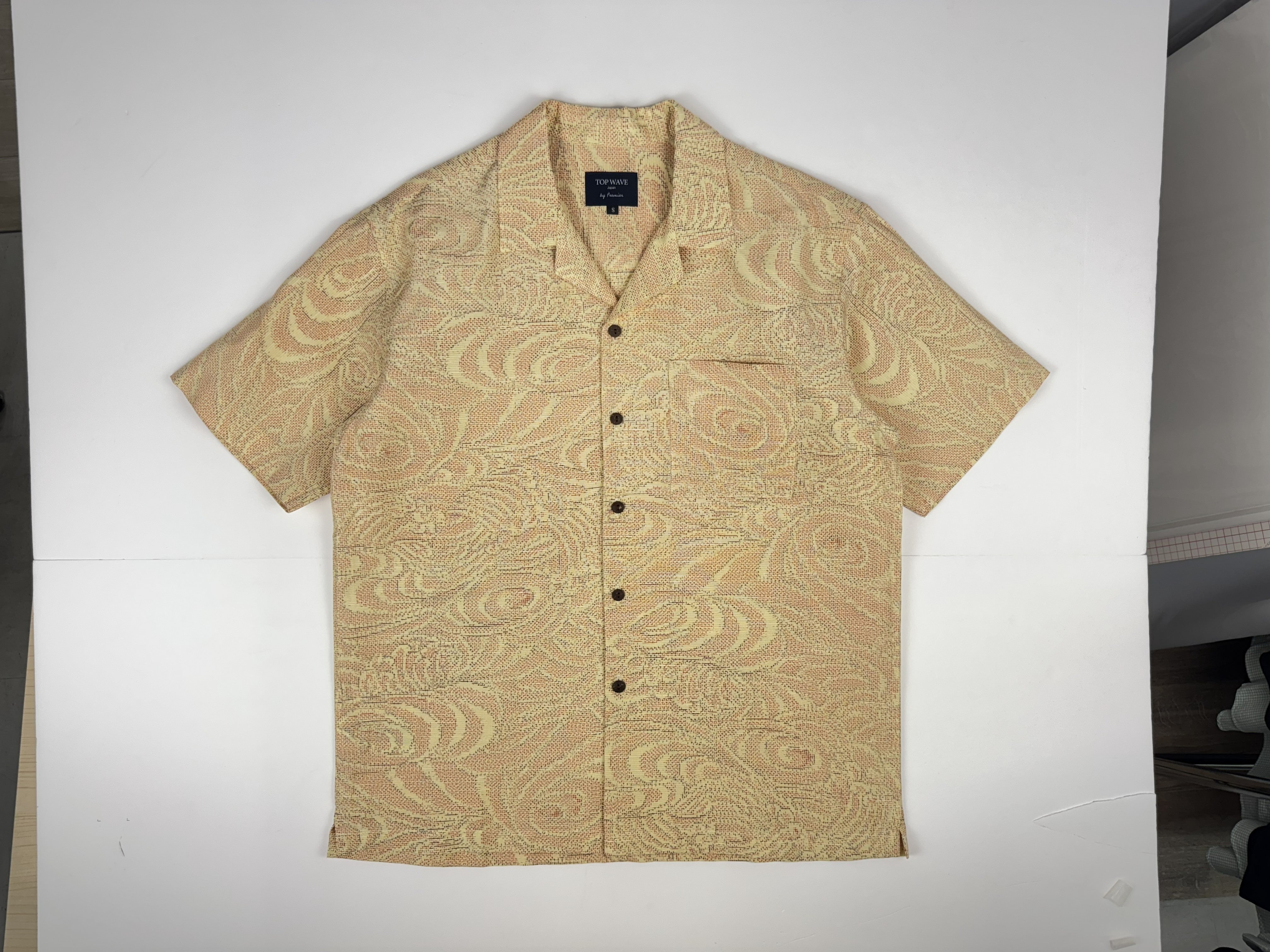 Camisa hawaiana kimono talla S [AHVN-S217]