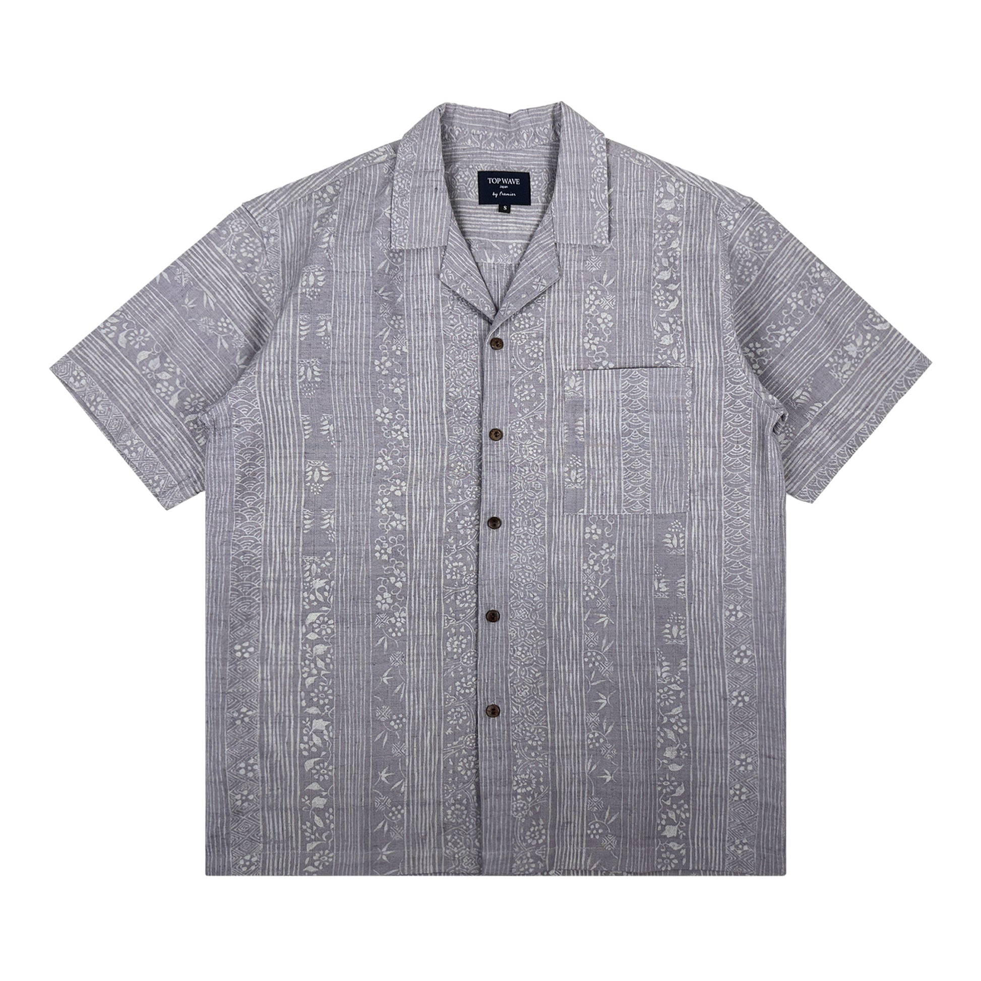 Camisa Hawaiana de Kimono, Talla S [AHVN-S246]-1