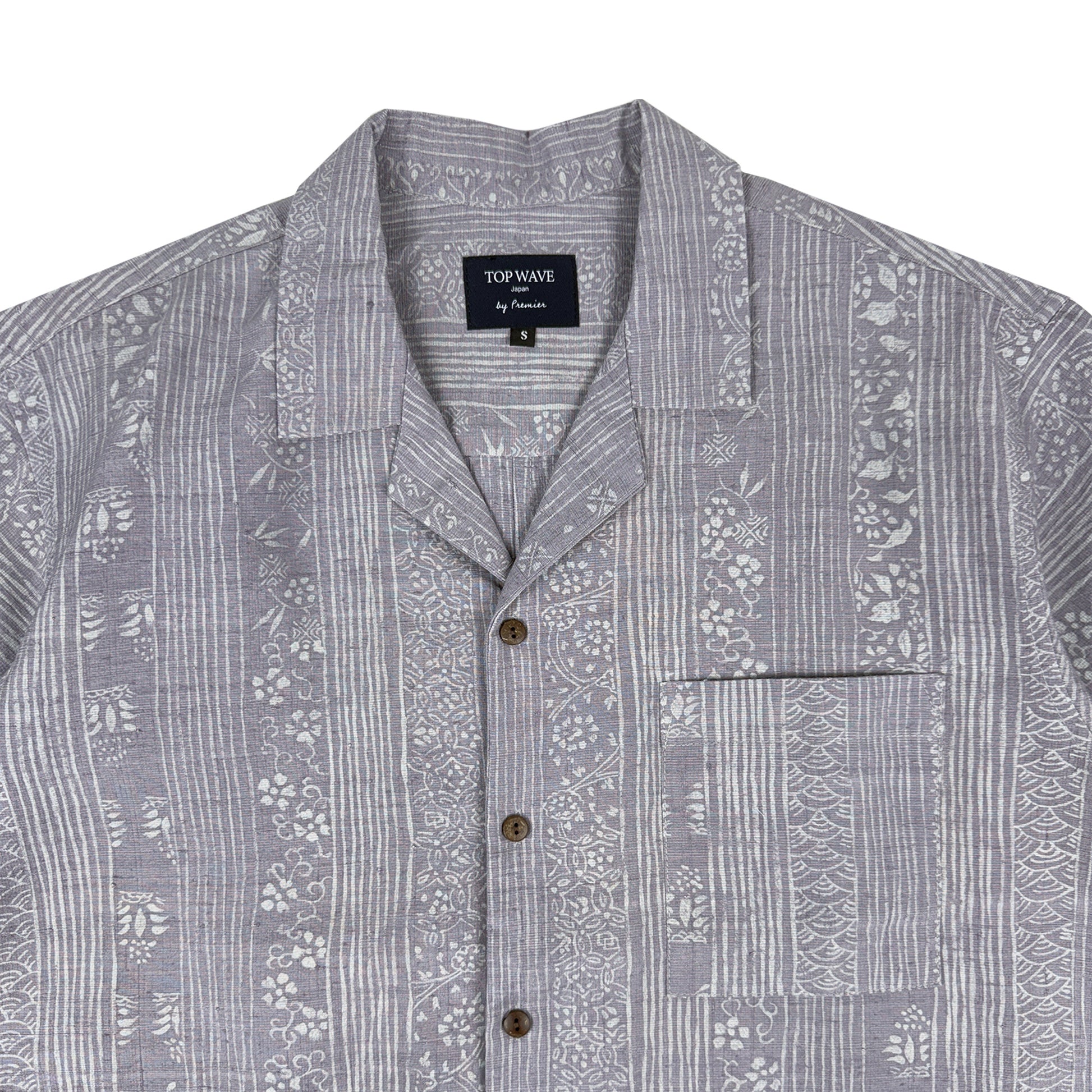 Camisa Hawaiana de Kimono, Talla S [AHVN-S246]-3