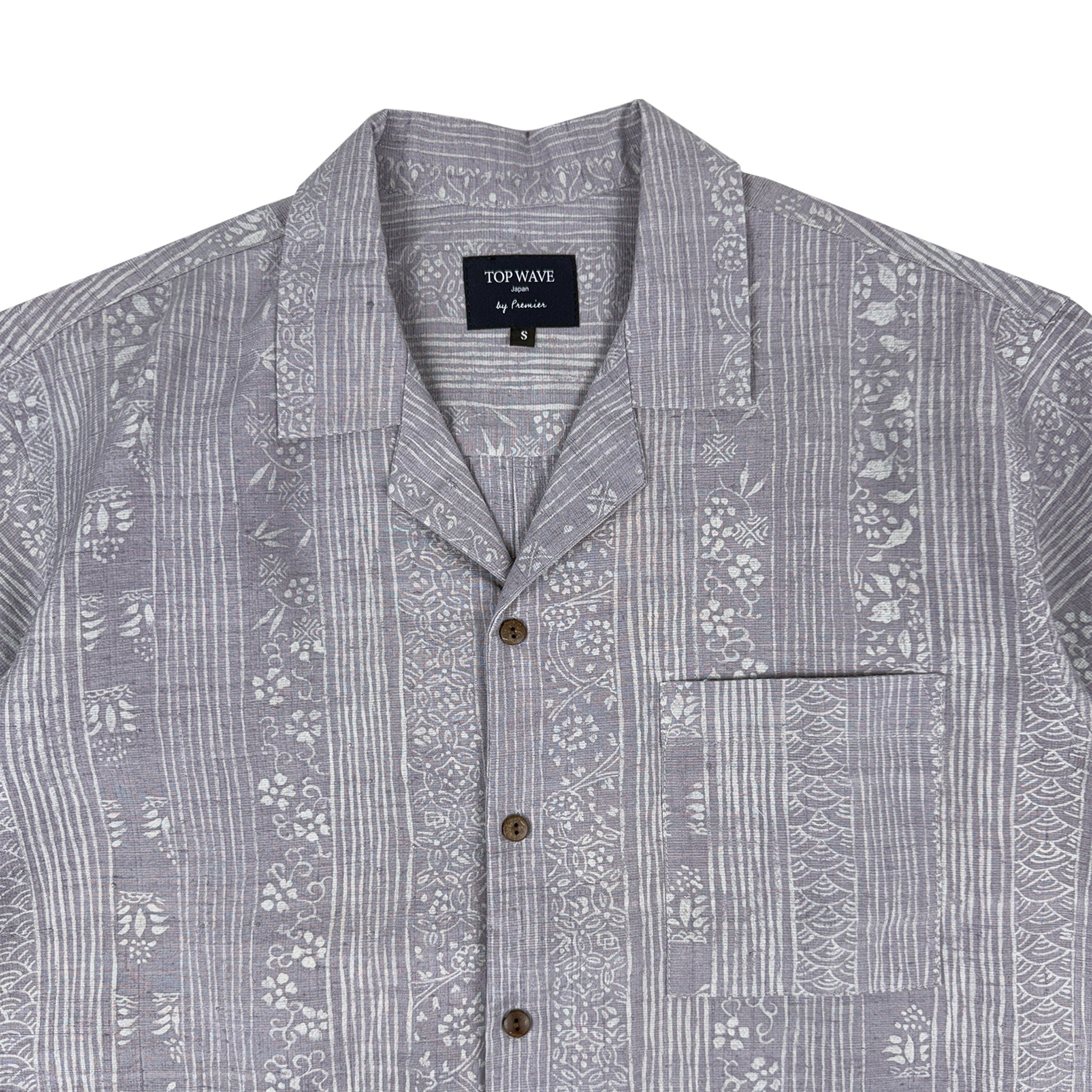 Camisa Hawaiana de Kimono, Talla S [AHVN-S246]-zoom-3