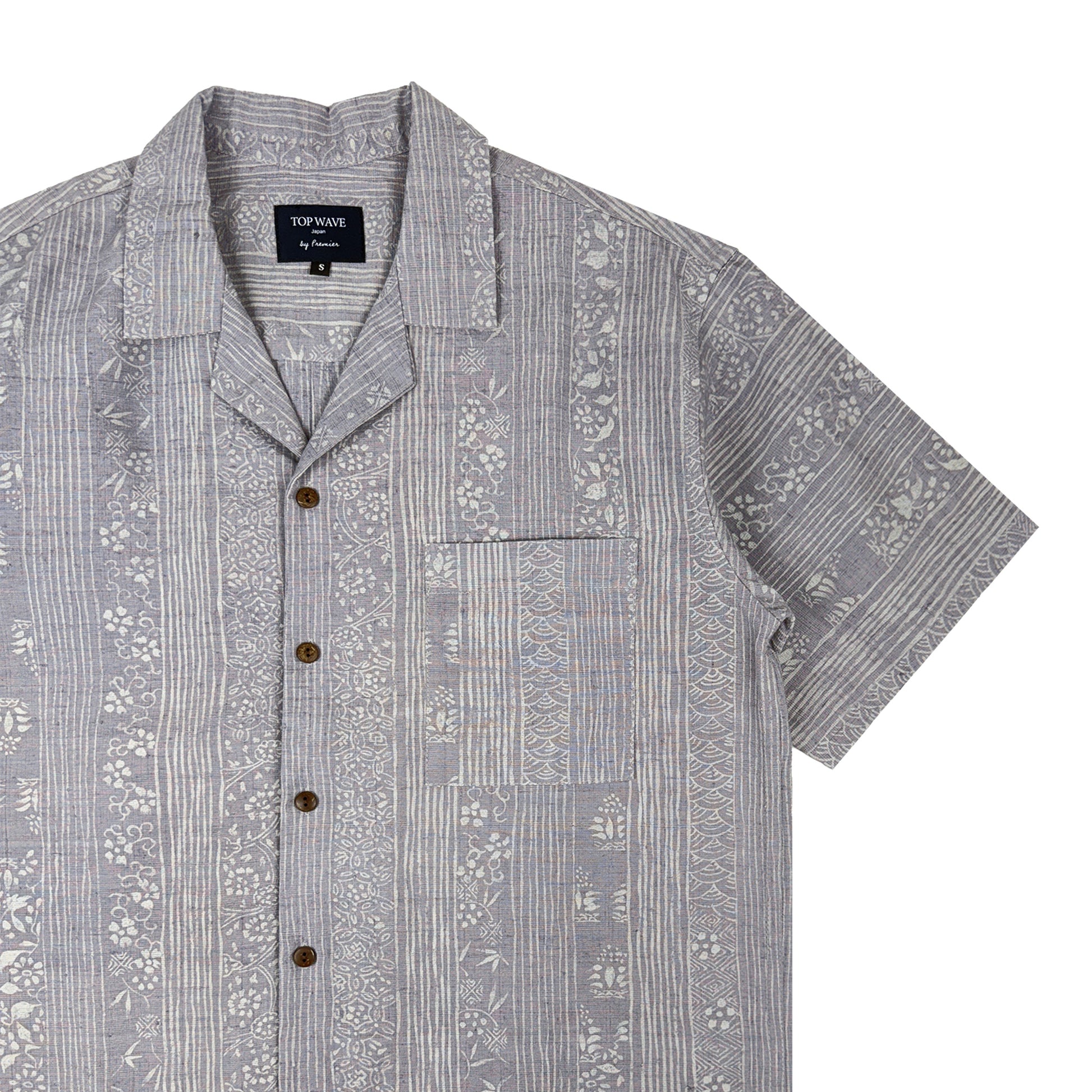 Camisa Hawaiana de Kimono, Talla S [AHVN-S246]-4