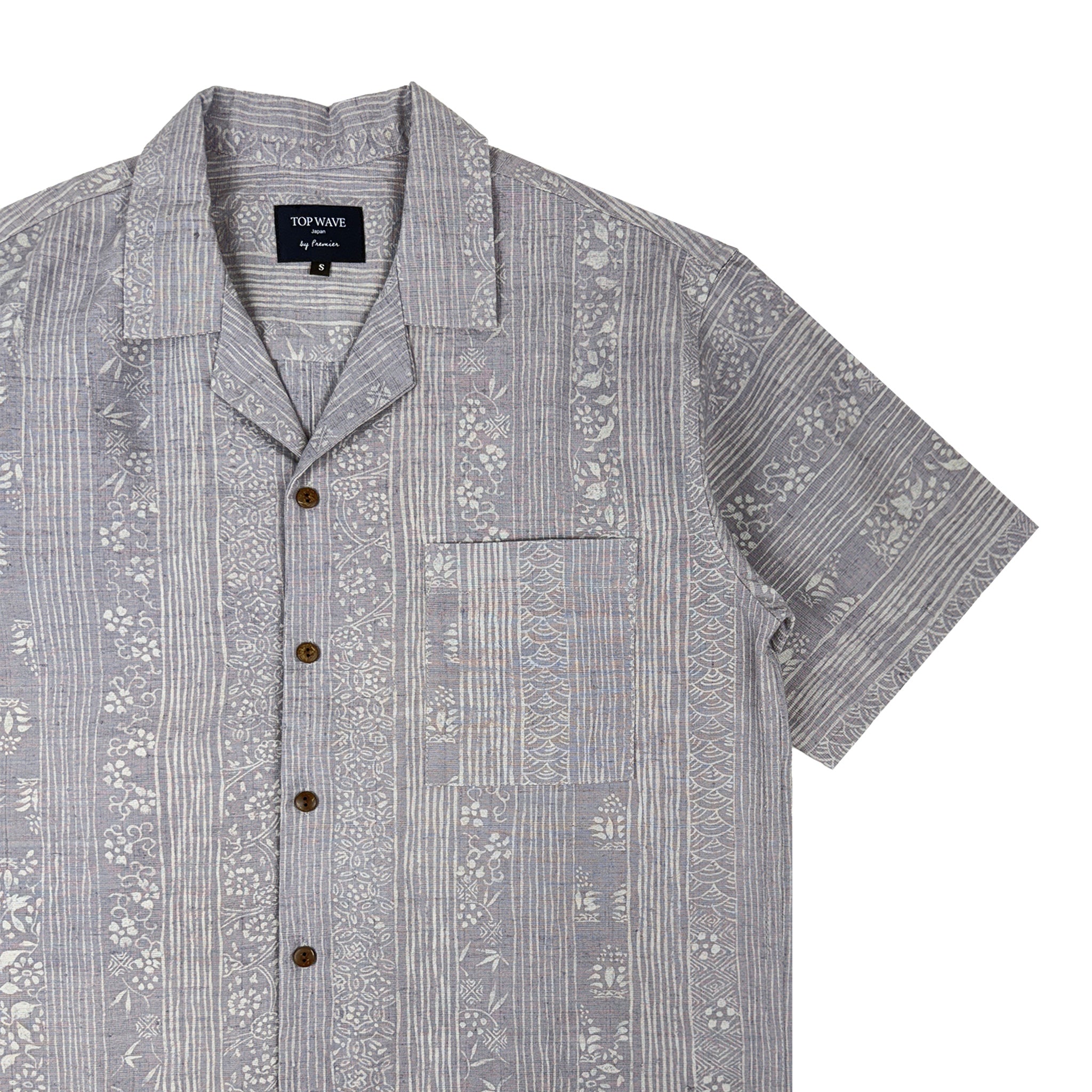 Camisa Hawaiana de Kimono, Talla S [AHVN-S246]-zoom-4