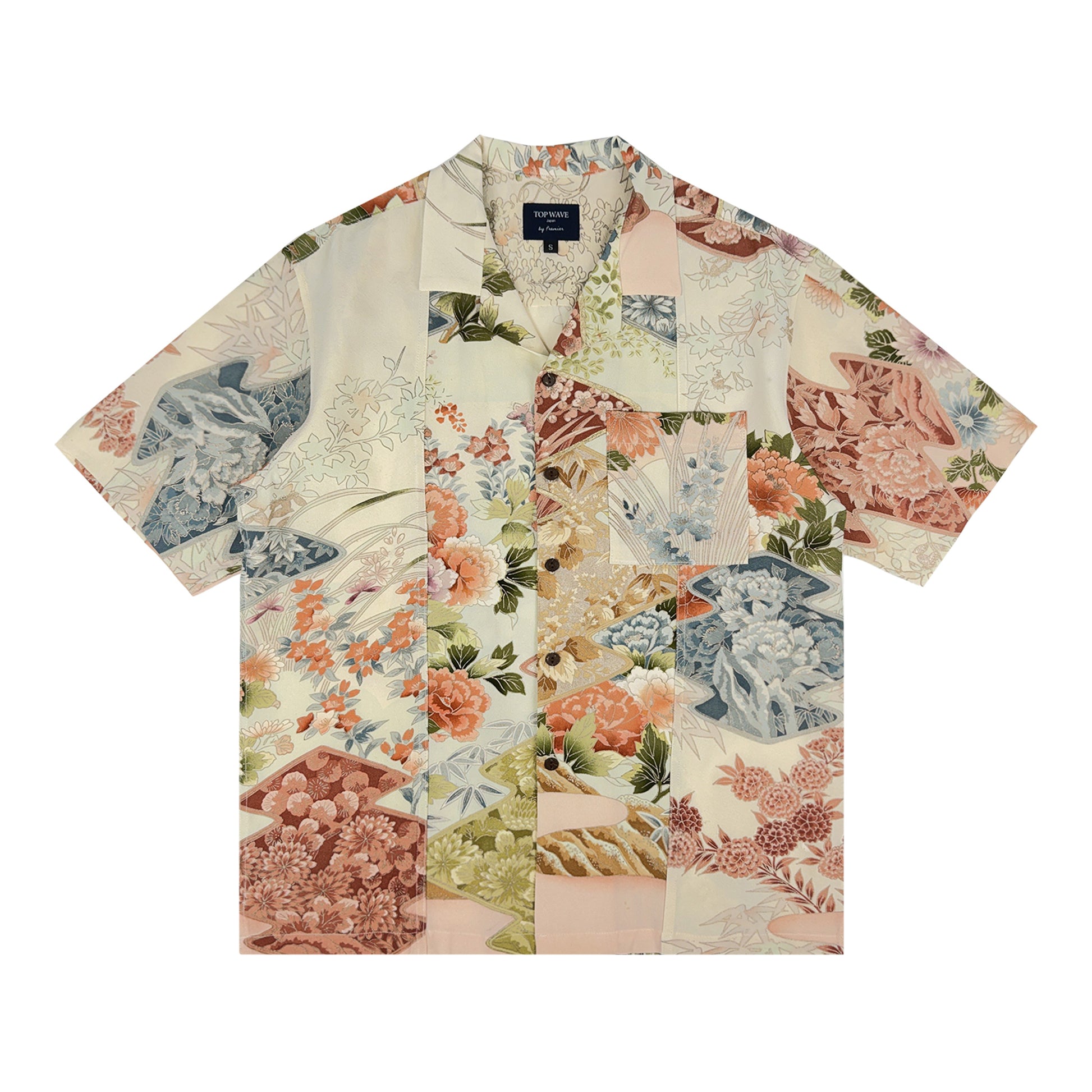 Camisa hawaiana kimono talla S [AHVN-S54]-1