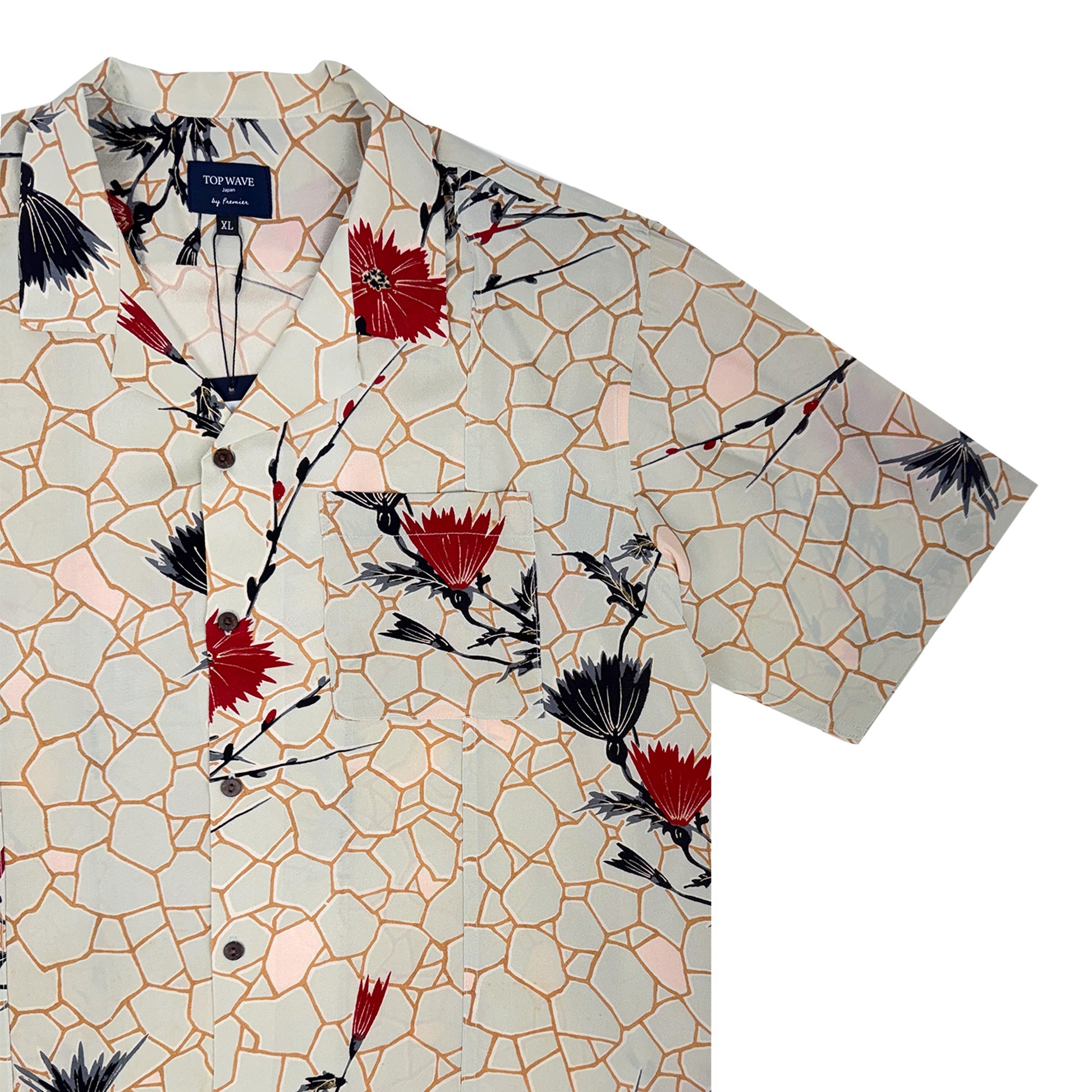 Camisa hawaiana kimono talla XL [AHVN-XL199]-4