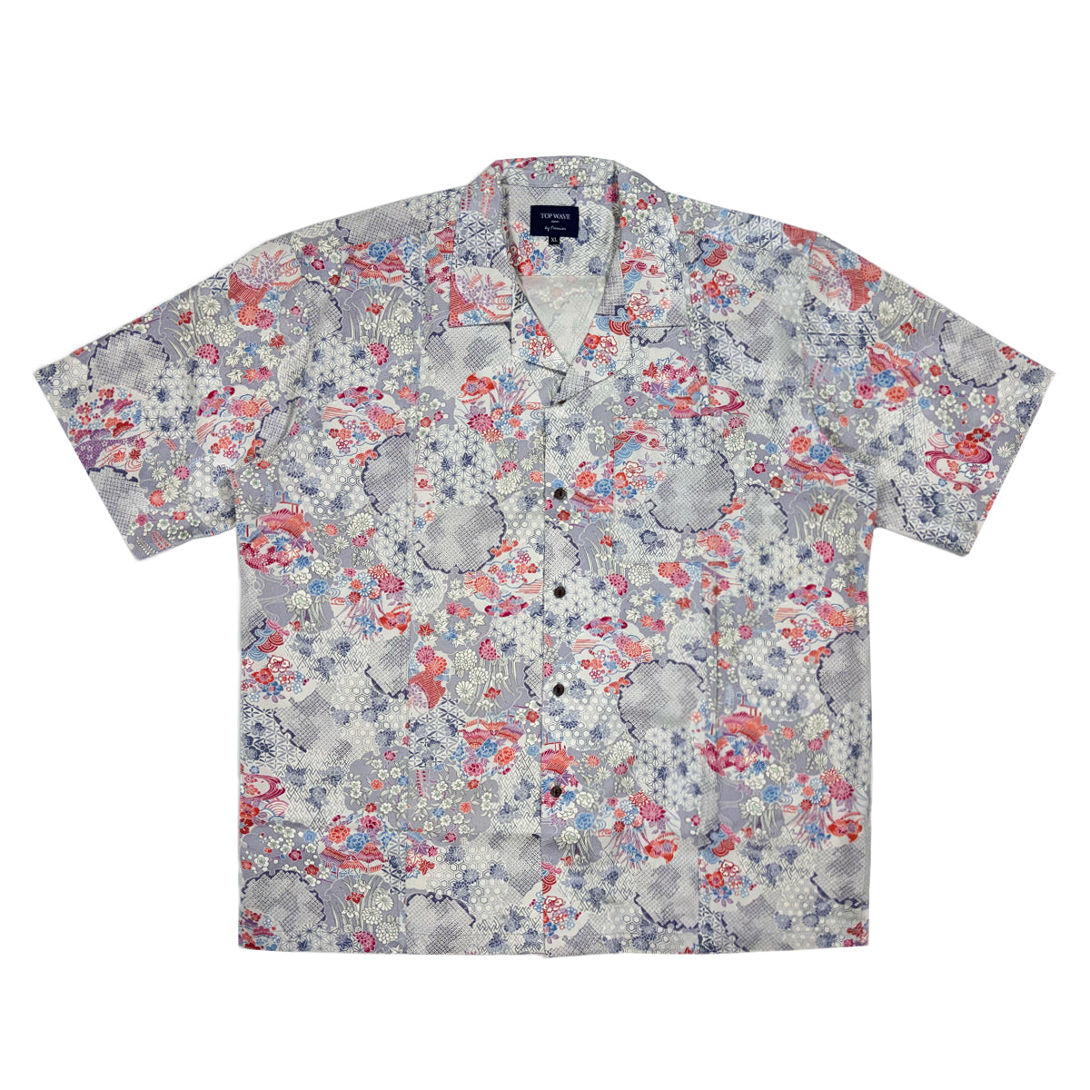 着物アロハシャツ メンズ XL AHVN-XL25
