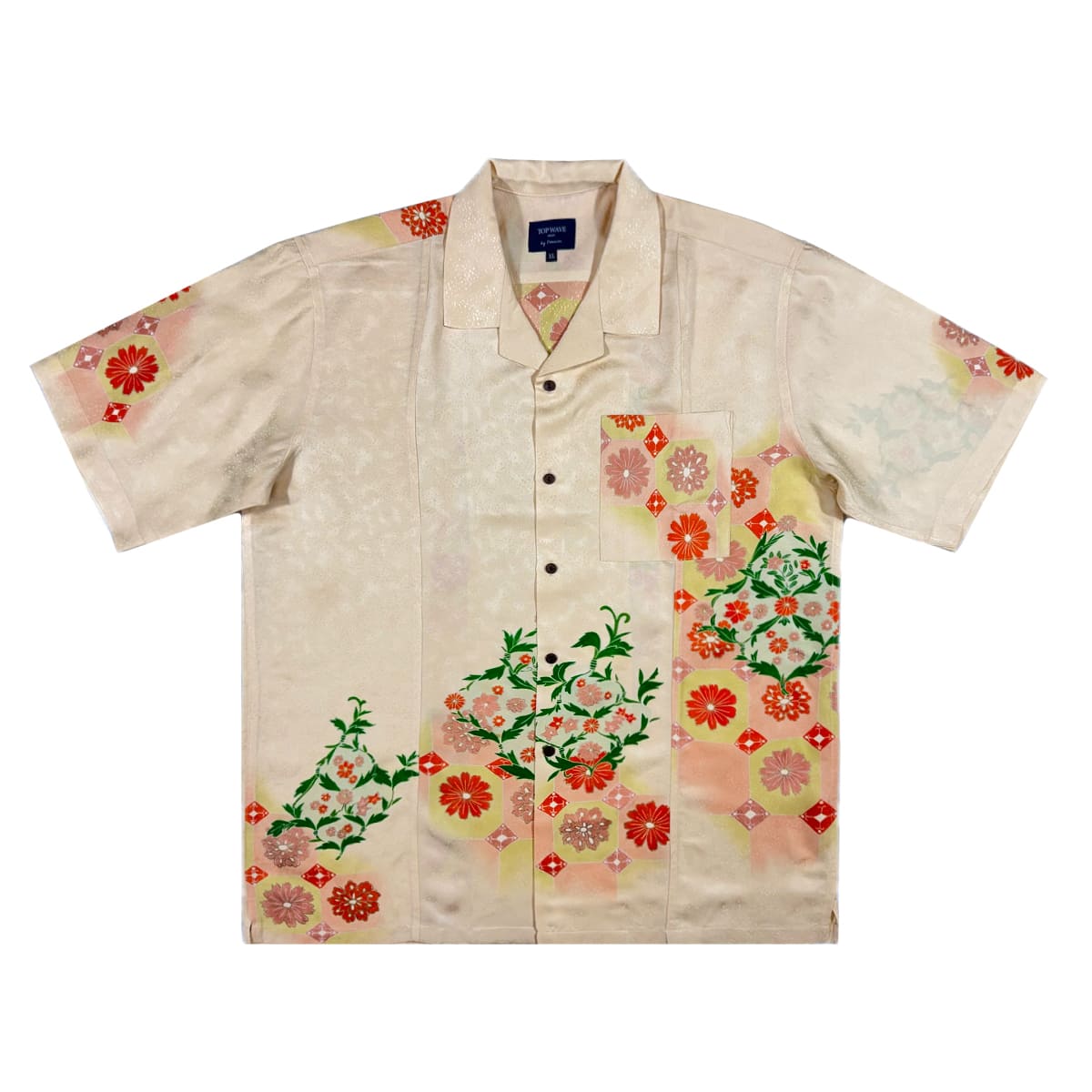 着物アロハシャツ メンズ XL AHVN-XL49