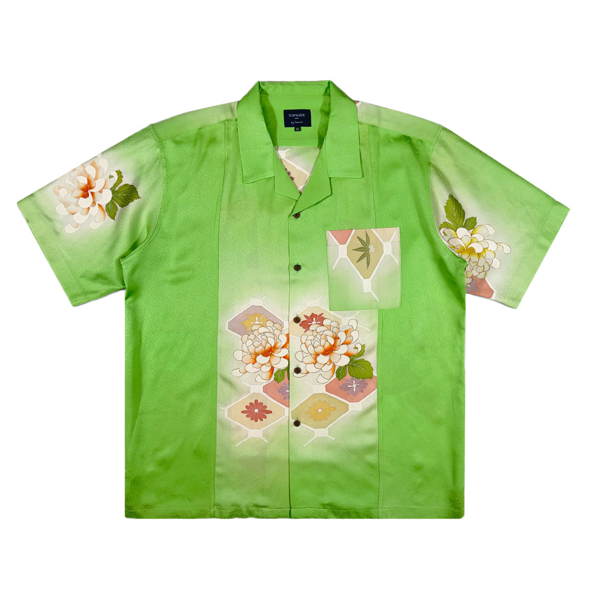 着物アロハシャツ メンズ XL AHVN-XL76