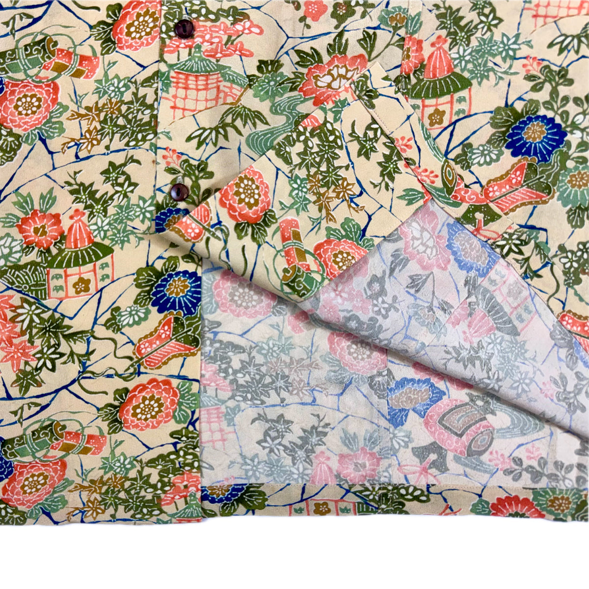 着物アロハシャツ メンズ XL AHVN-XL77-4